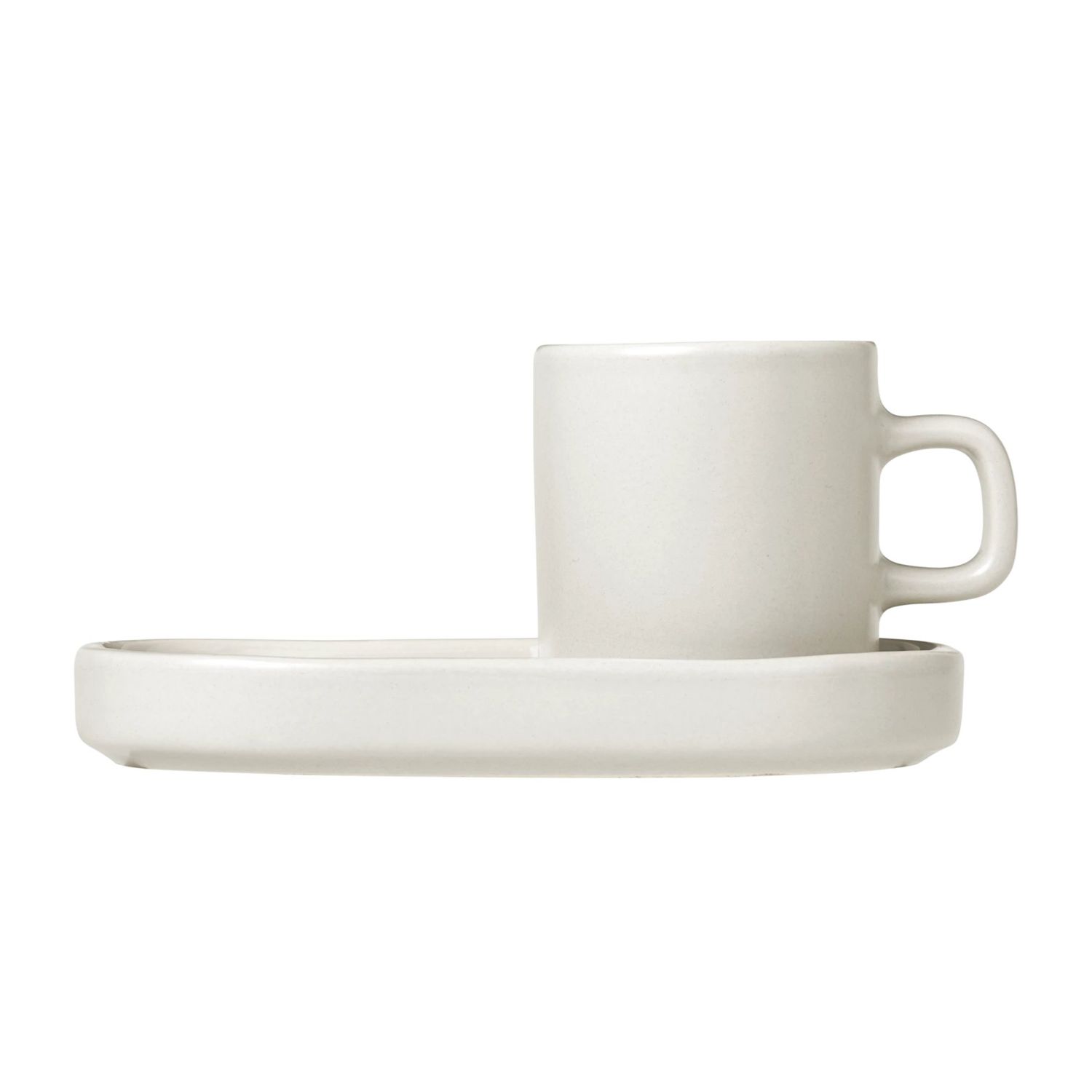 blomus - PILAR 2x Espressotasse mit Untersetzer