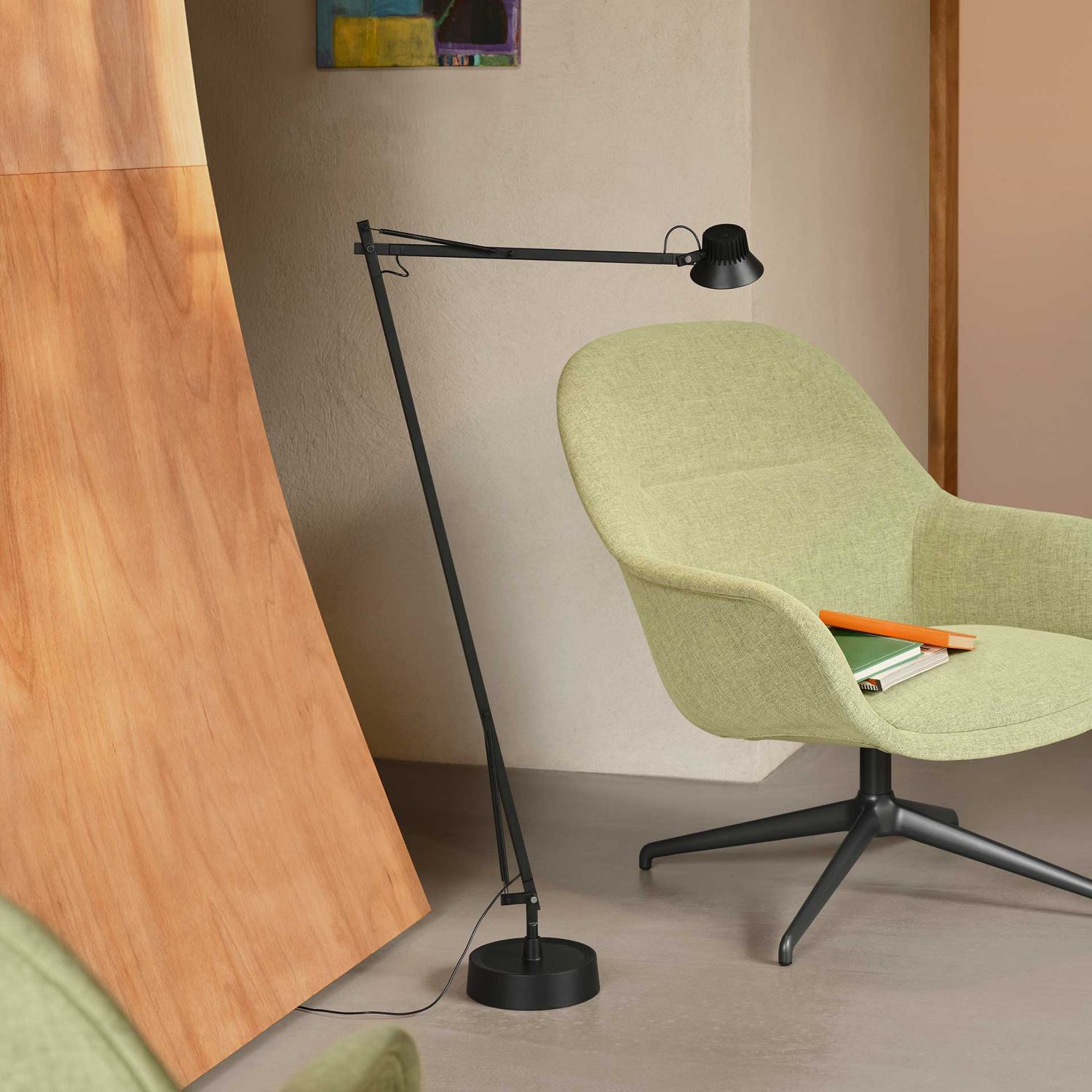 Muuto - Dedicate LED Stehlampe schwarz