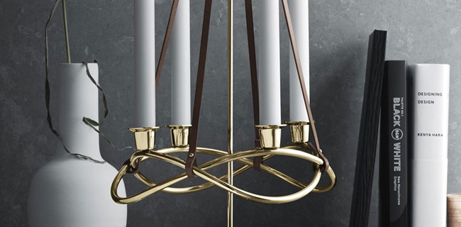 Georg Jensen Weihnachtsdeals Kerzenhalter gold