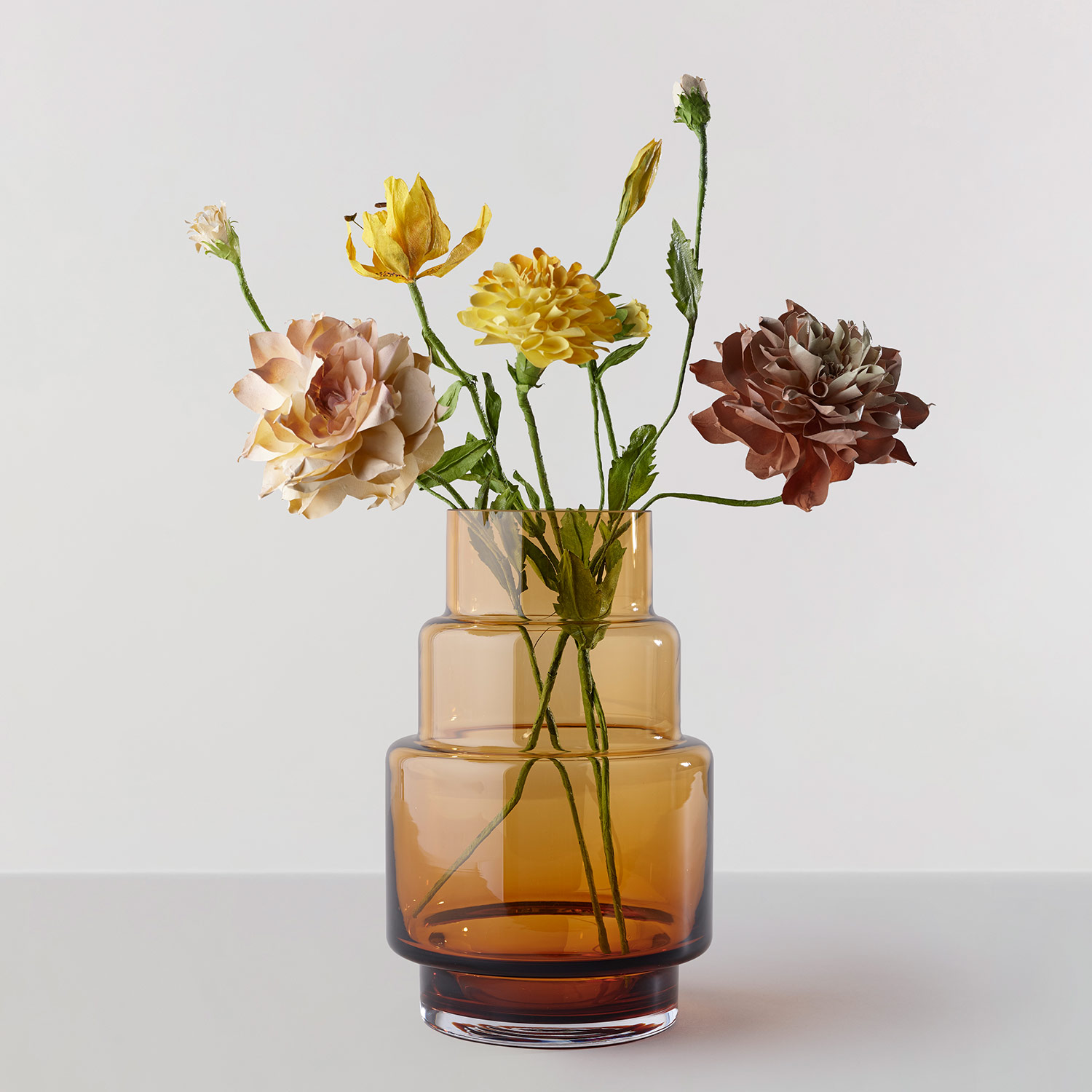 Ro Collection - Hurricane Vase No. 69 smoked grey