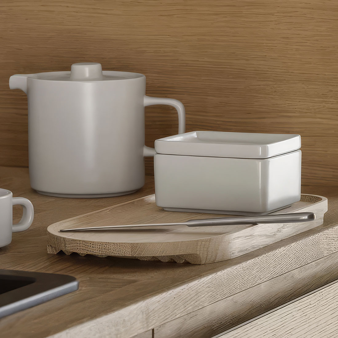 blomus - PILAR Butterdose mirage grey