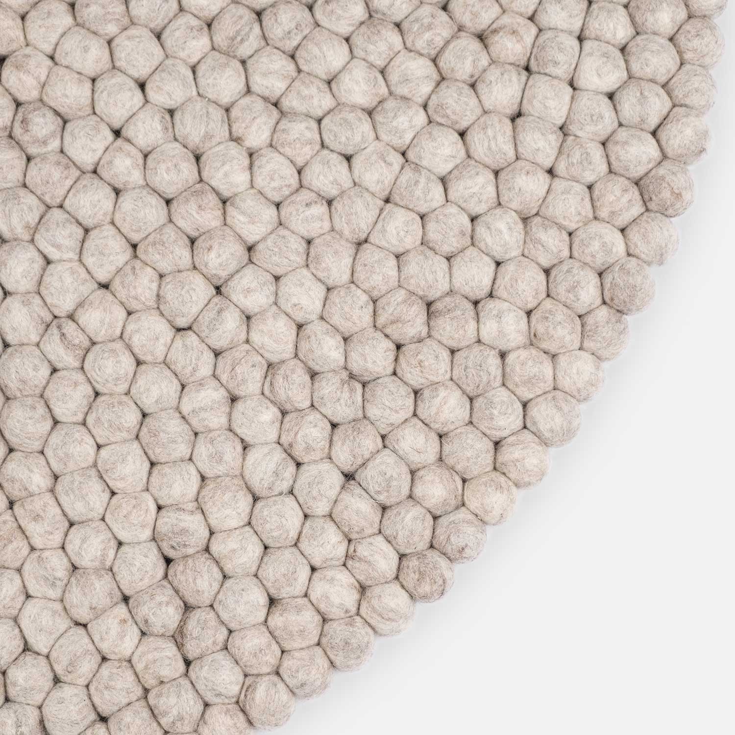 myfelt - Béla Filzkugelteppich rund 120 cm