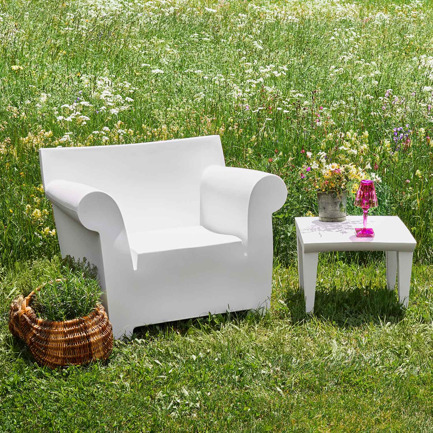 Kartell - Bubble Club Sessel hellgrau