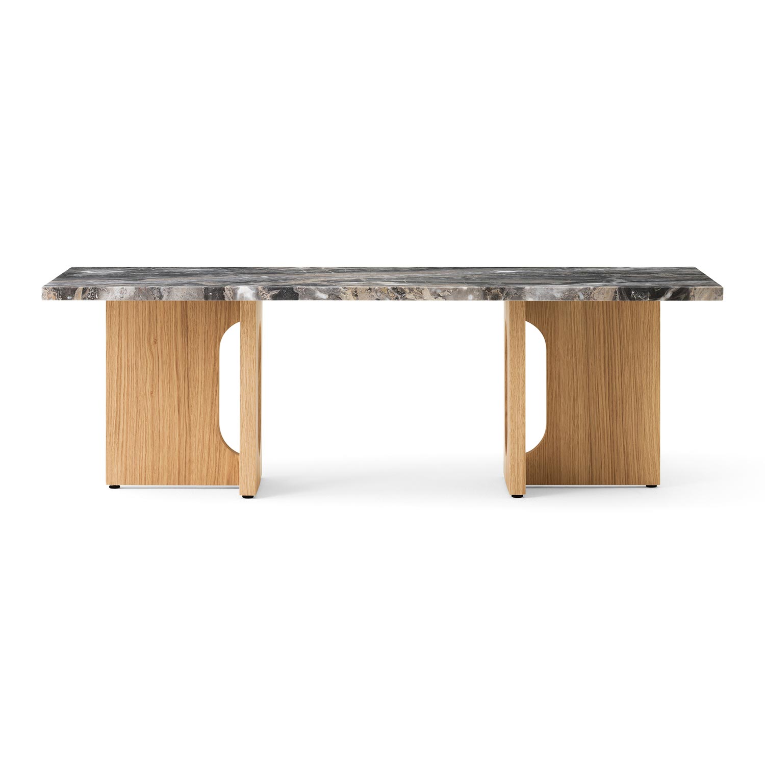 Audo - Androgyne Loungetisch Natural Oak/Grey Galaxy Marble
