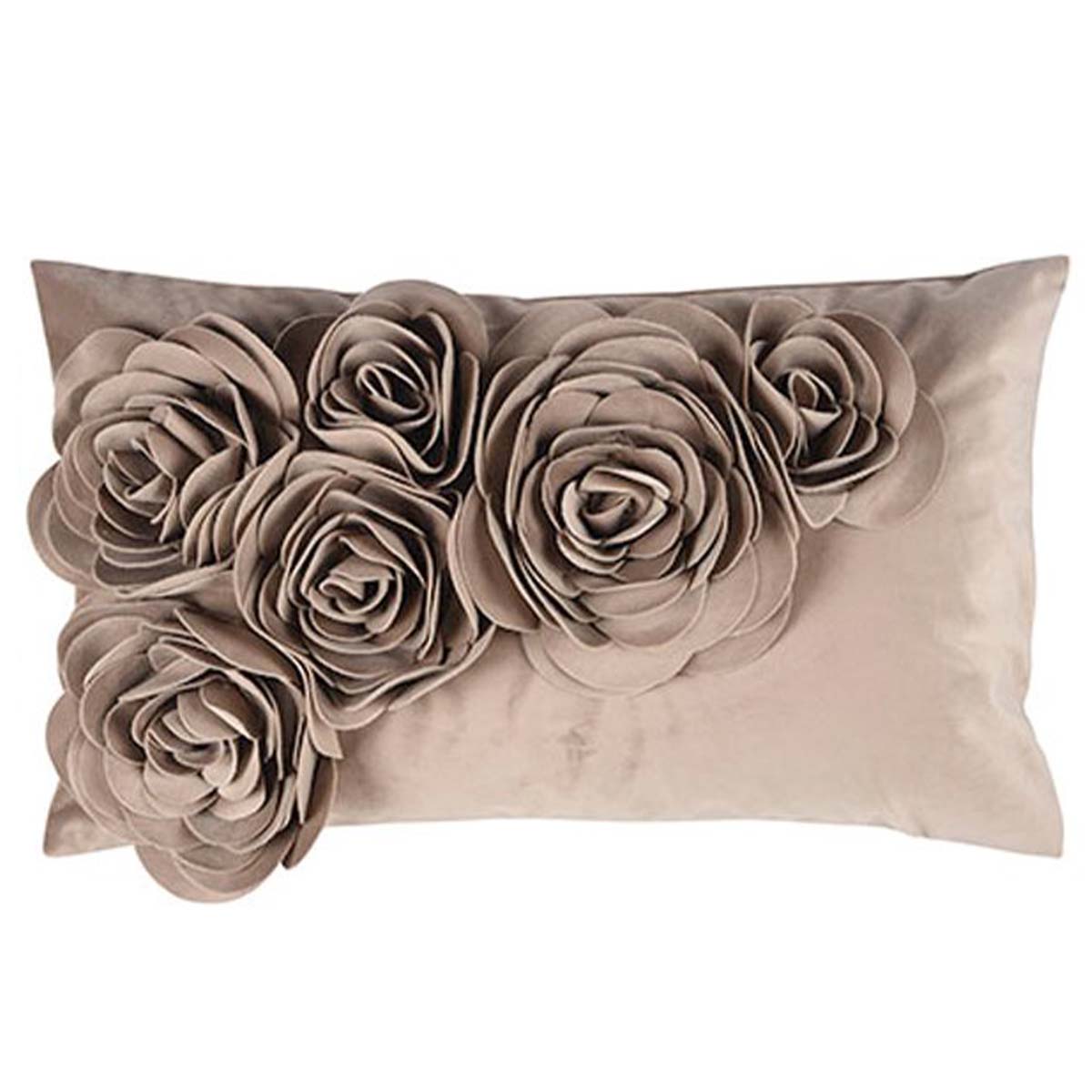 pad kissenhuelle samt floral taupe 49549