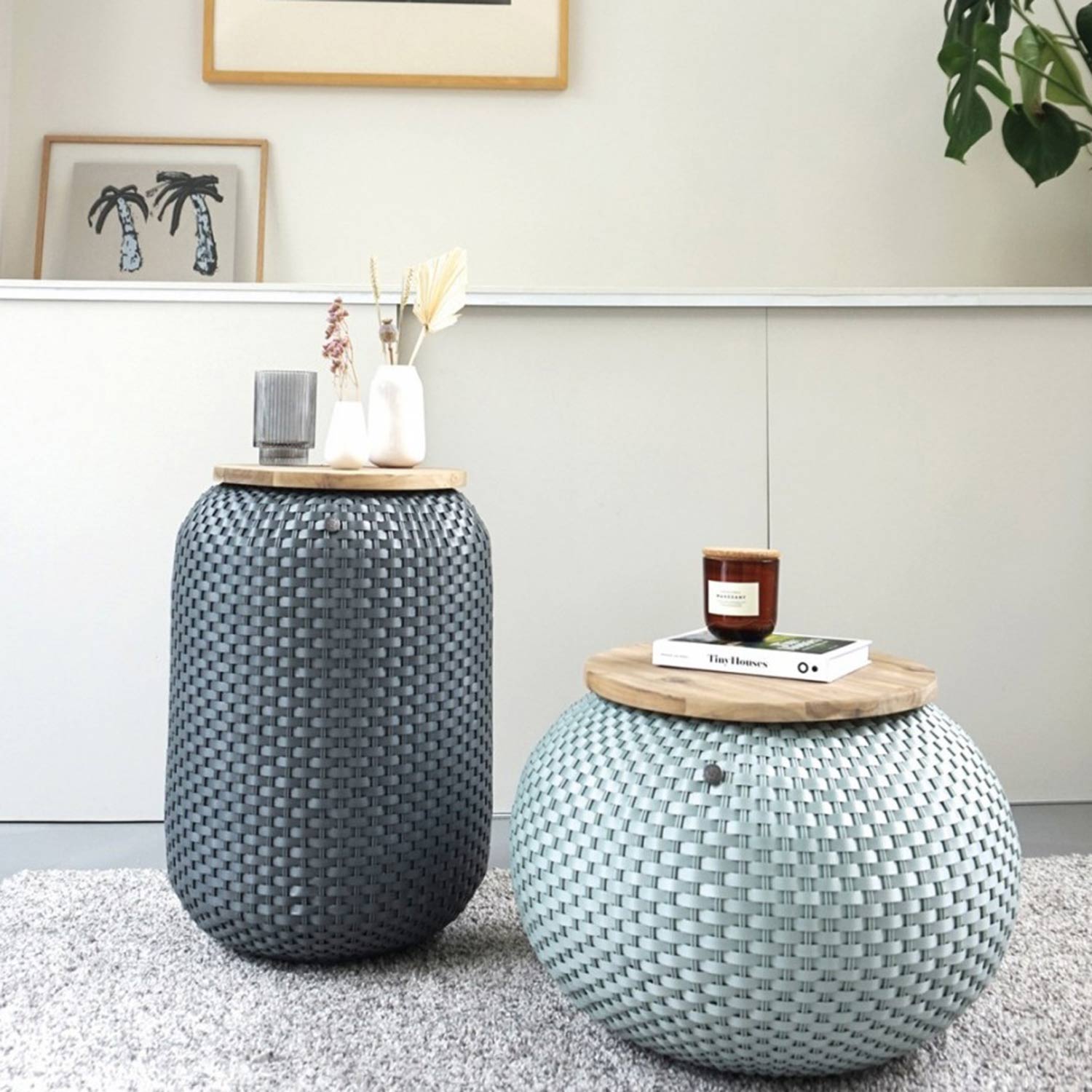 handed by halo beistelltisch dark grey wohnzimmer 93897
