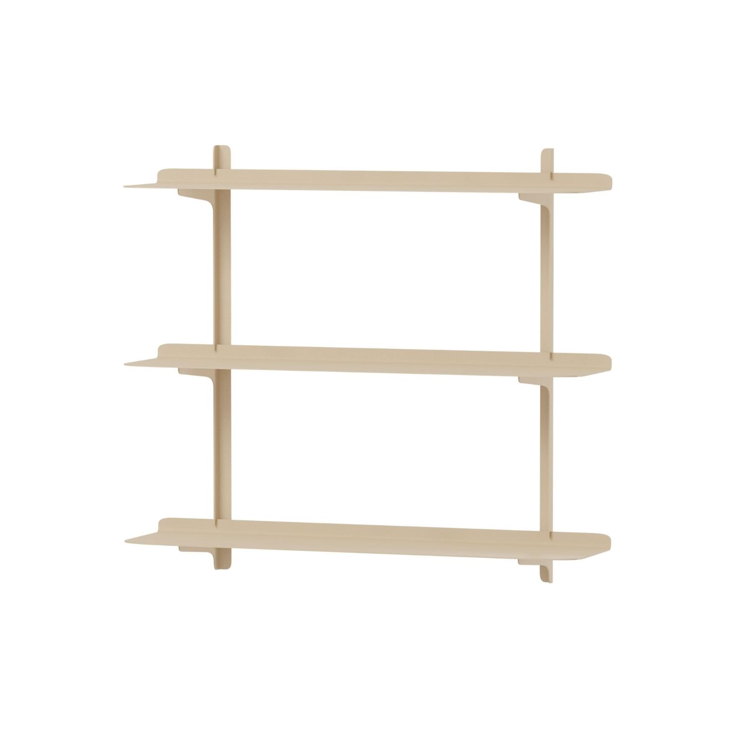 Metallbude - Linara Wandregal 3 Ablagen cashew