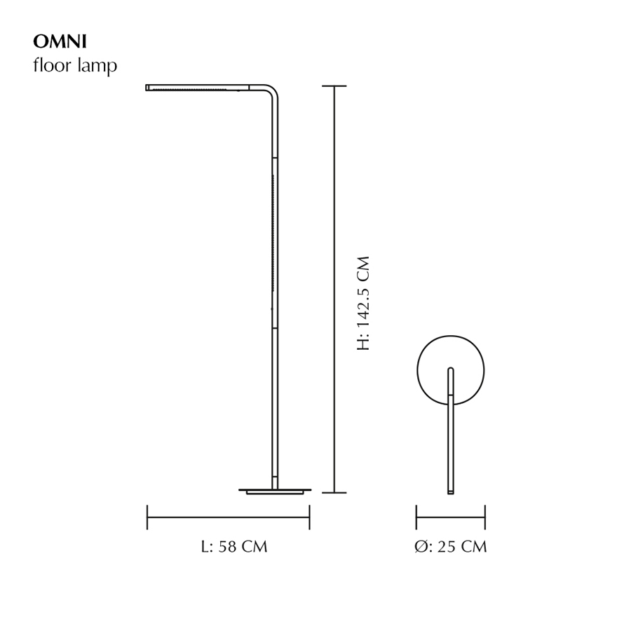 UMAGE - Omni Stehleuchte messing