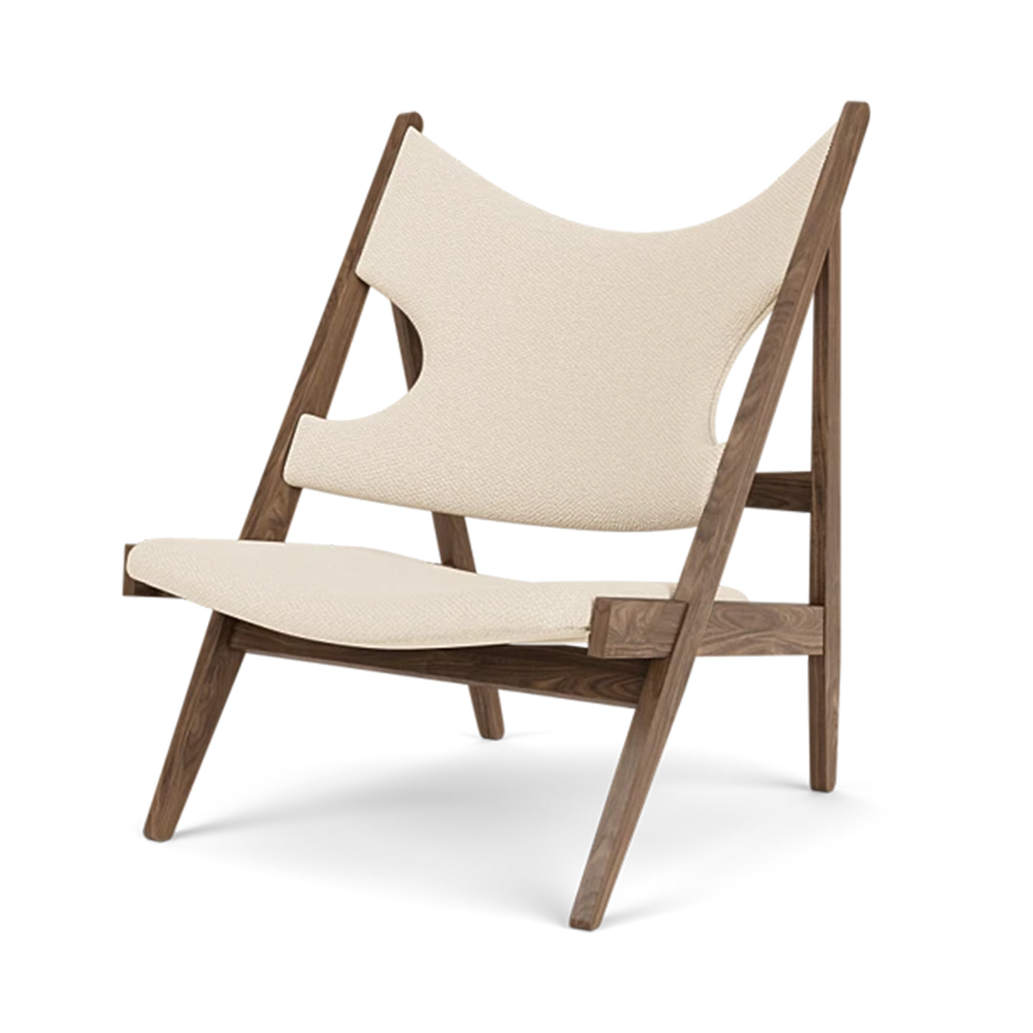 Audo - Knitting Lounge Chair walnut/logan jasmine