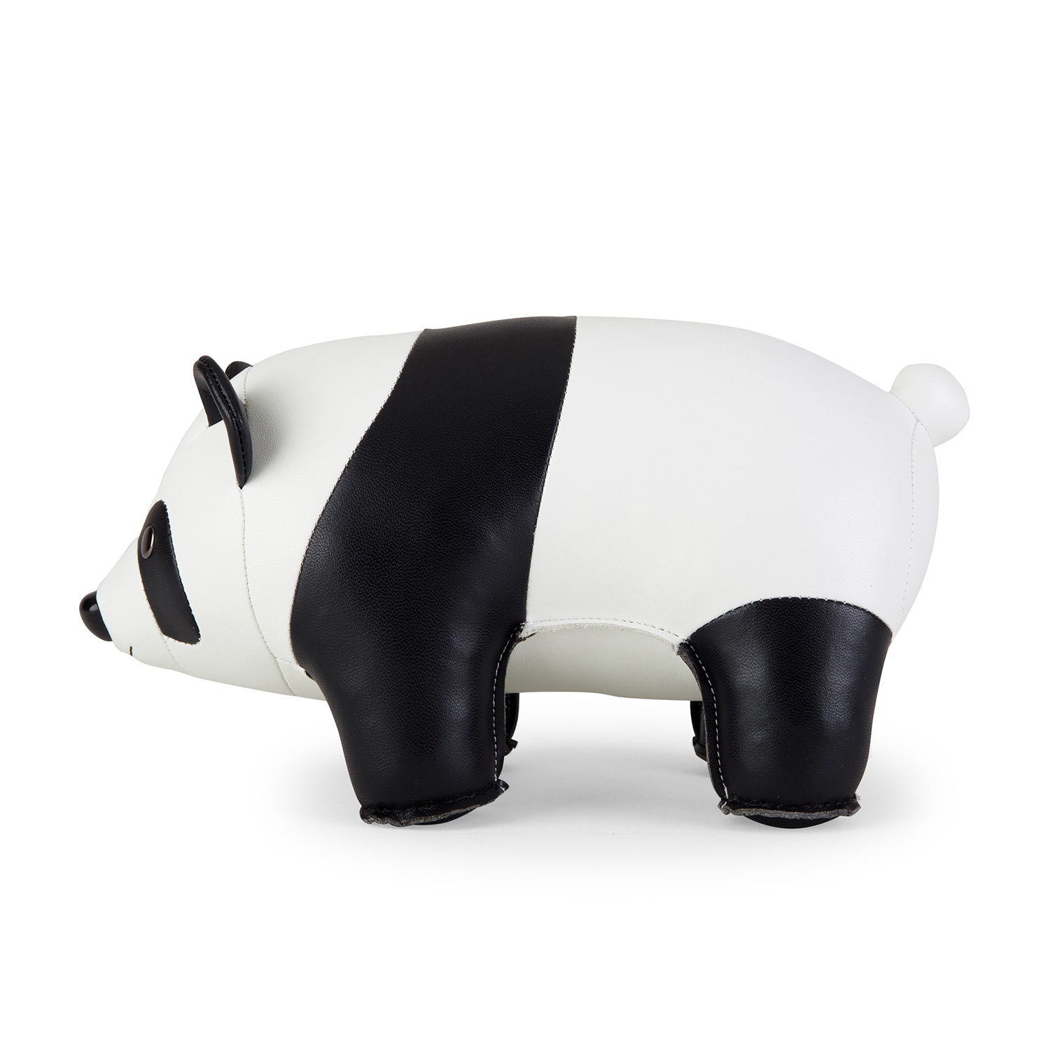 zueny buchstuetze panda leder buecherstuetze 82848