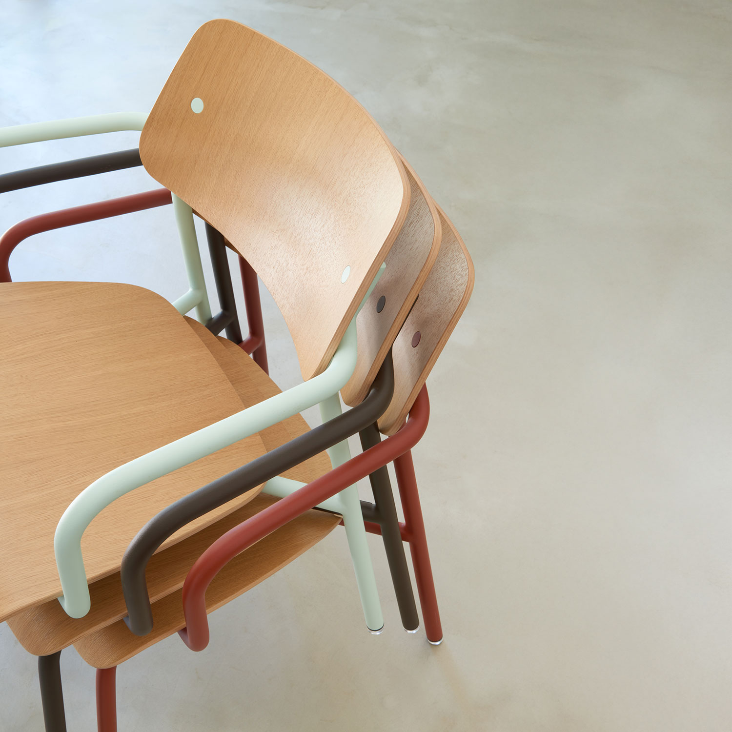 Fermob - Studie Loungesessel Eiche schwarzkirsche