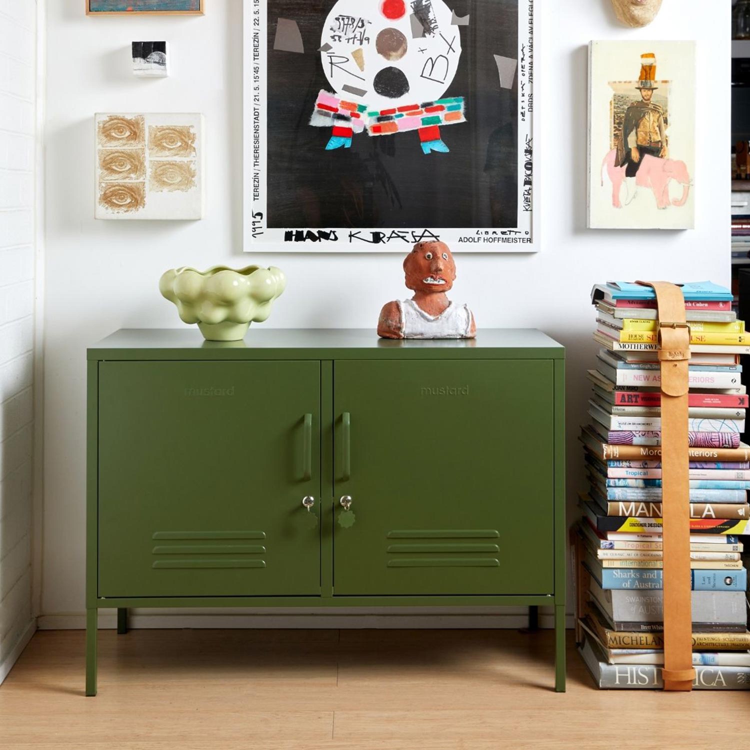 mustard made the lowdown sideboard olive buero 96534