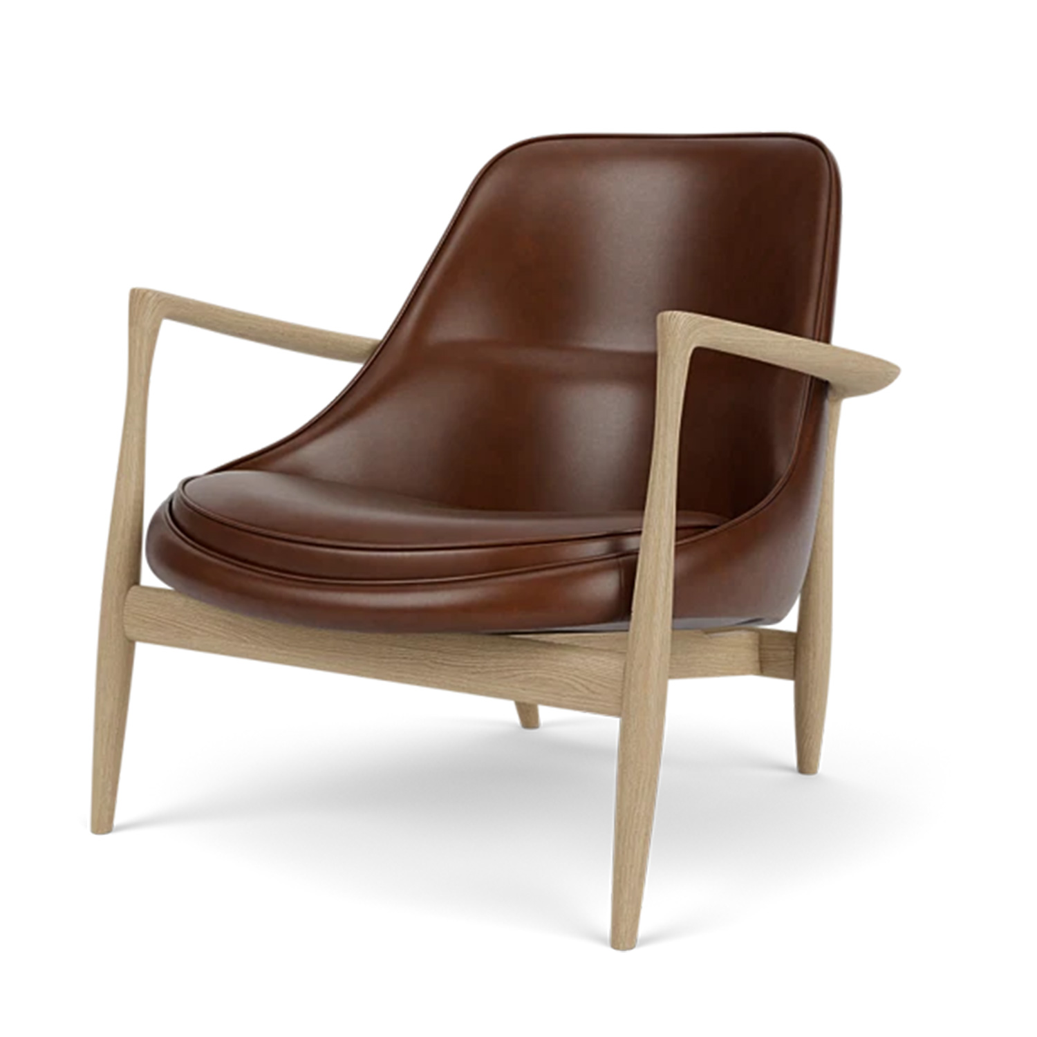 Audo - Elizabeth Loungesessel Natural Oak/braun