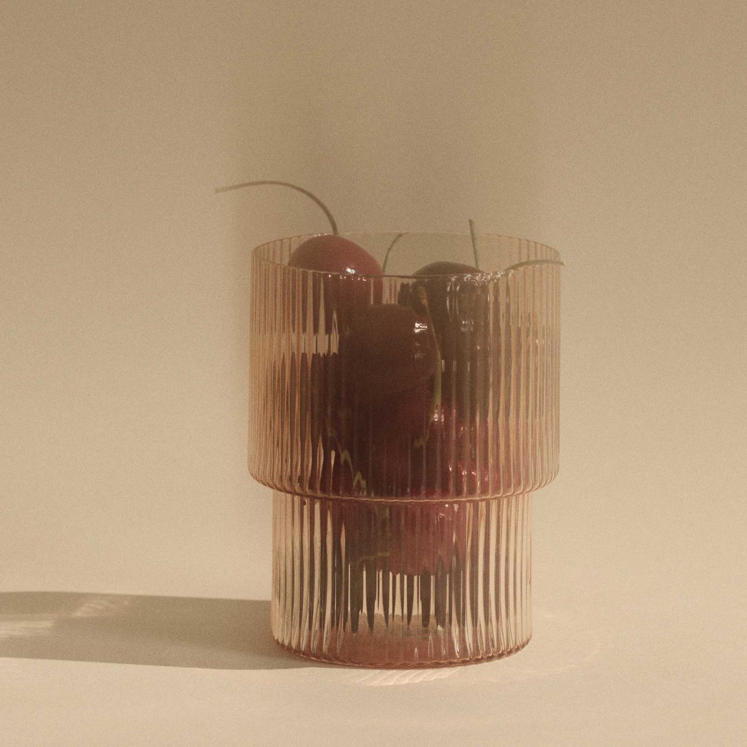 Ferm Living - Ripple Gläser 4er Set blush