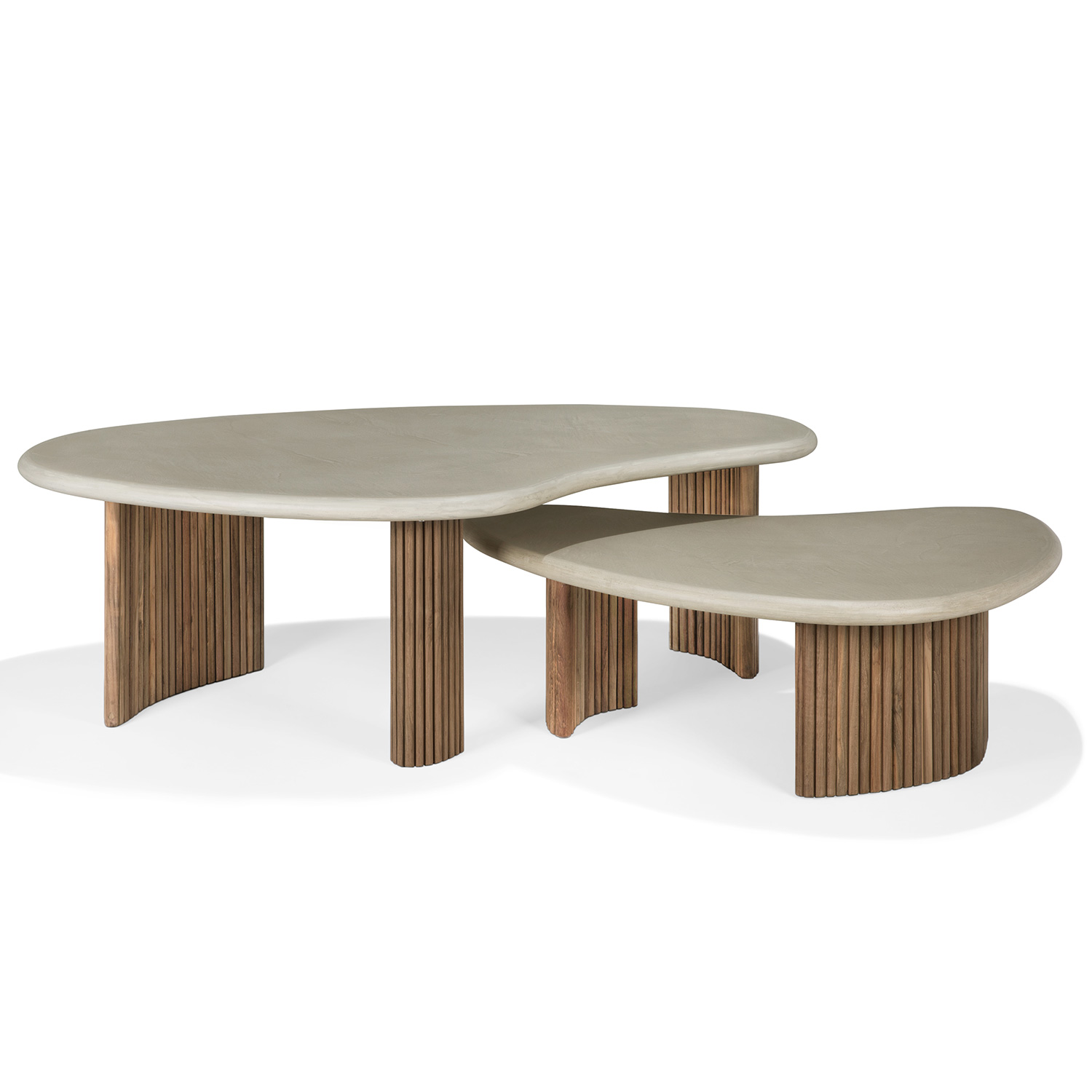 Ethnicraft - Boomerang Outdoor Couchtisch klein