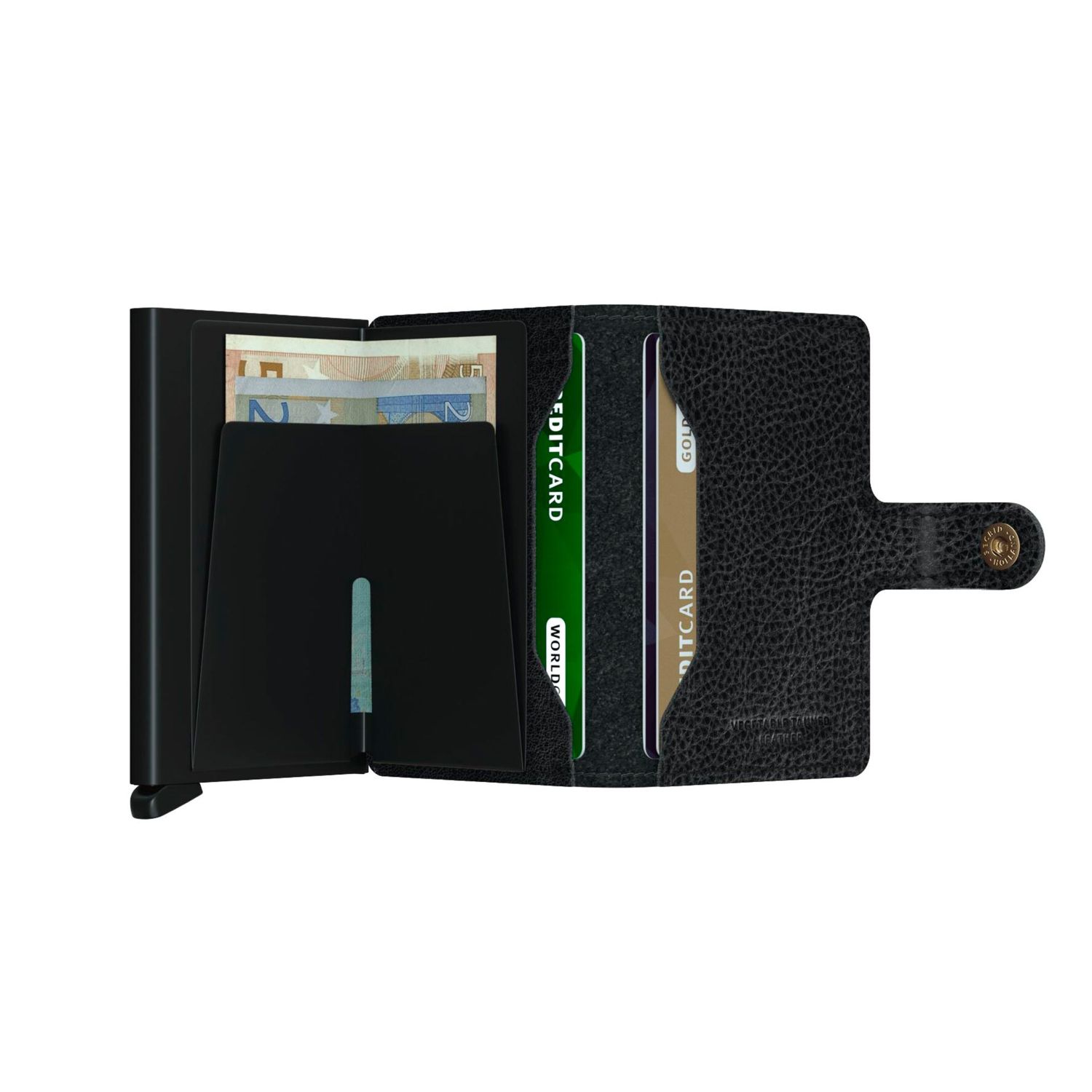 Secrid - Miniwallet Vegetable Tanned schwarz-schwarz