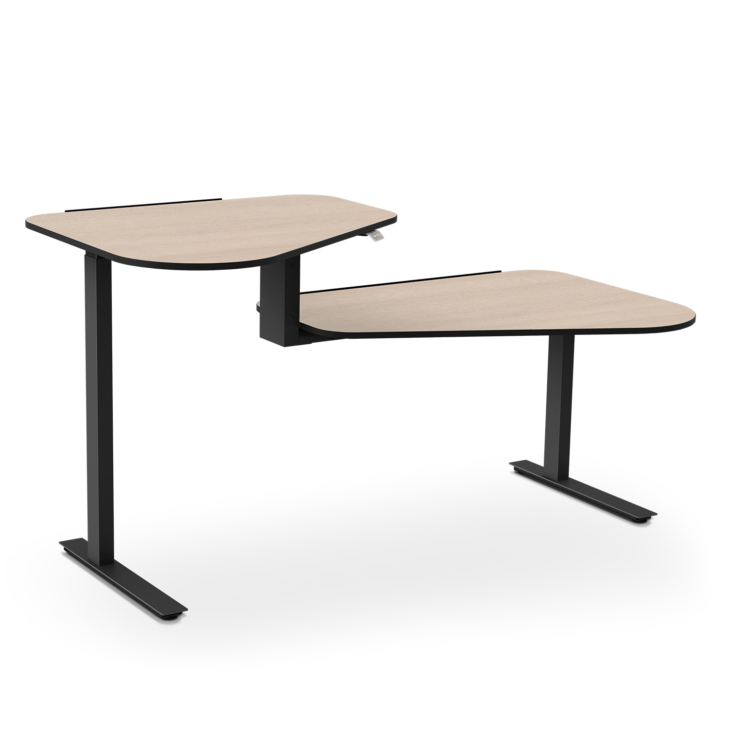 aeris active office black left natural oak black 591 BK LIEIBK 90021