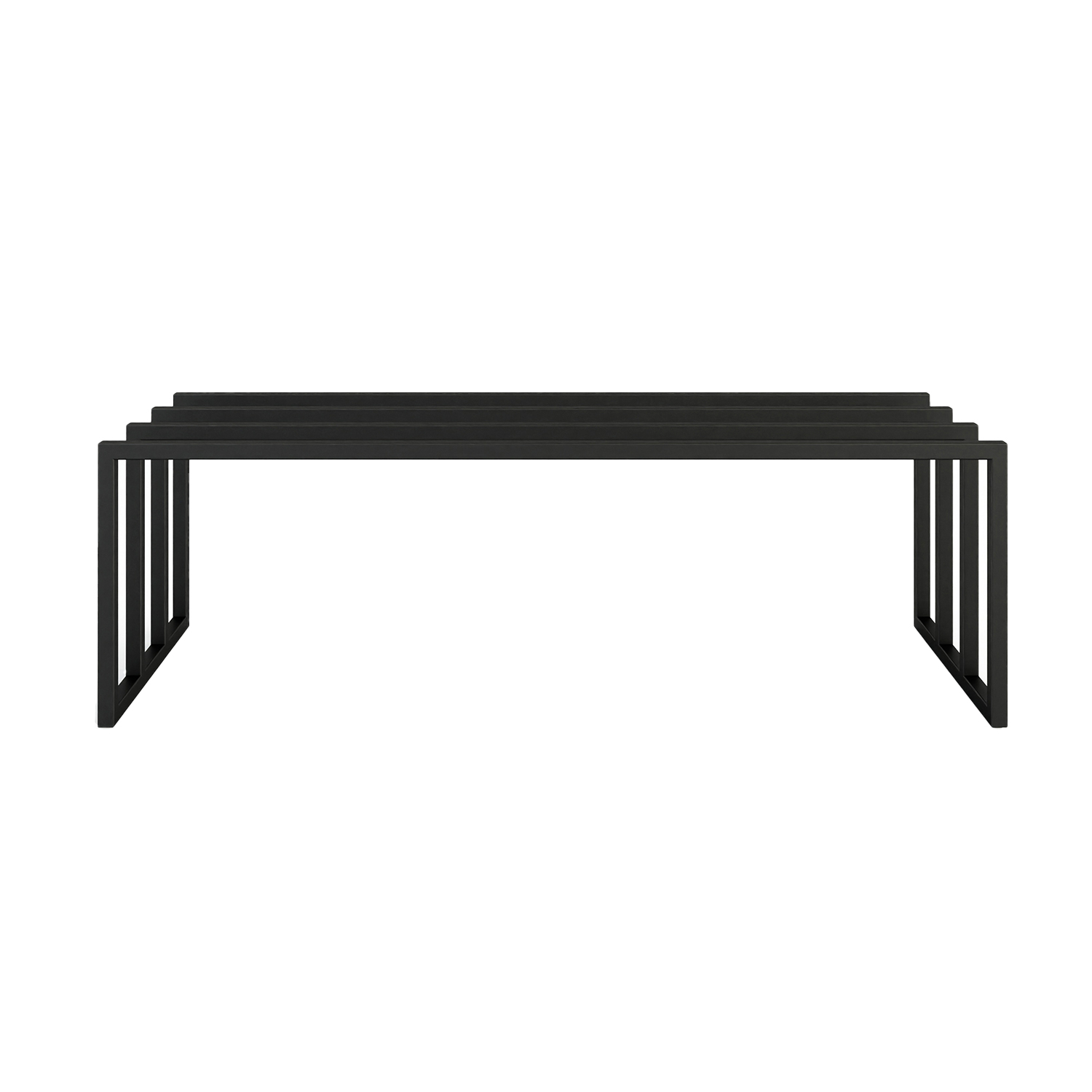 metallbude bovi schuhregal schwarz frontal 96754