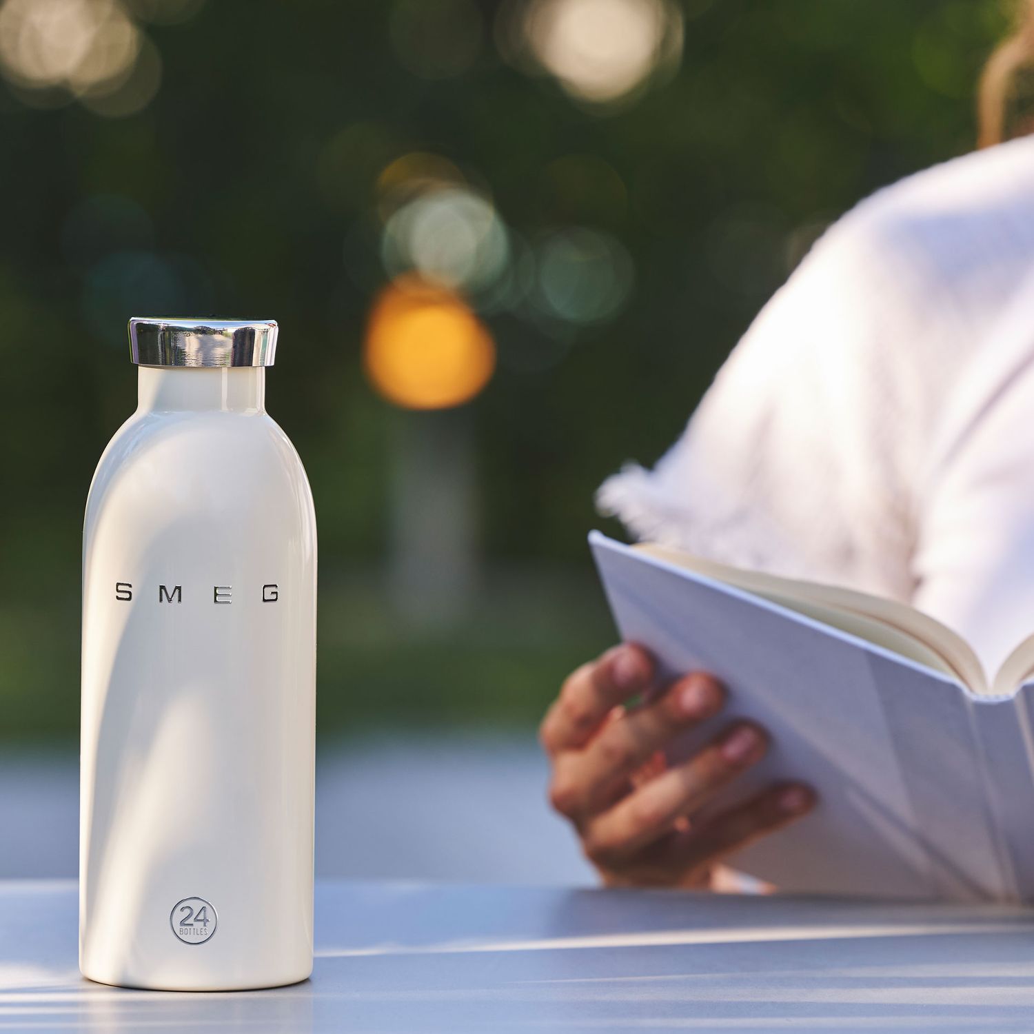 SMEG - Clima Bottle Edelstahlflasche creme
