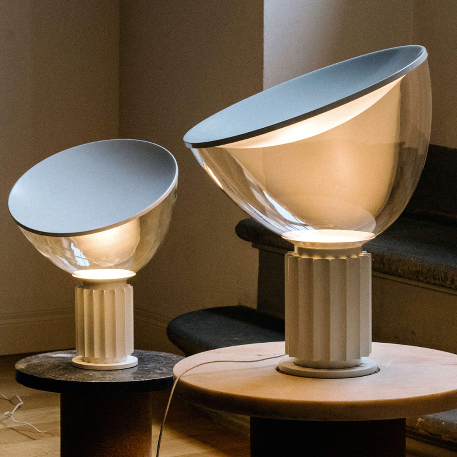 flos taccia tischleuchte wohnzimmer 97988