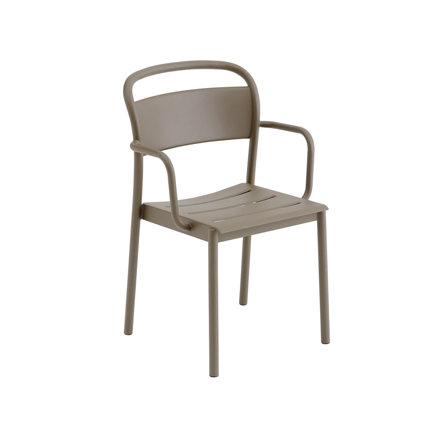 Muuto - Linear Steel Armlehnstuhl taupe