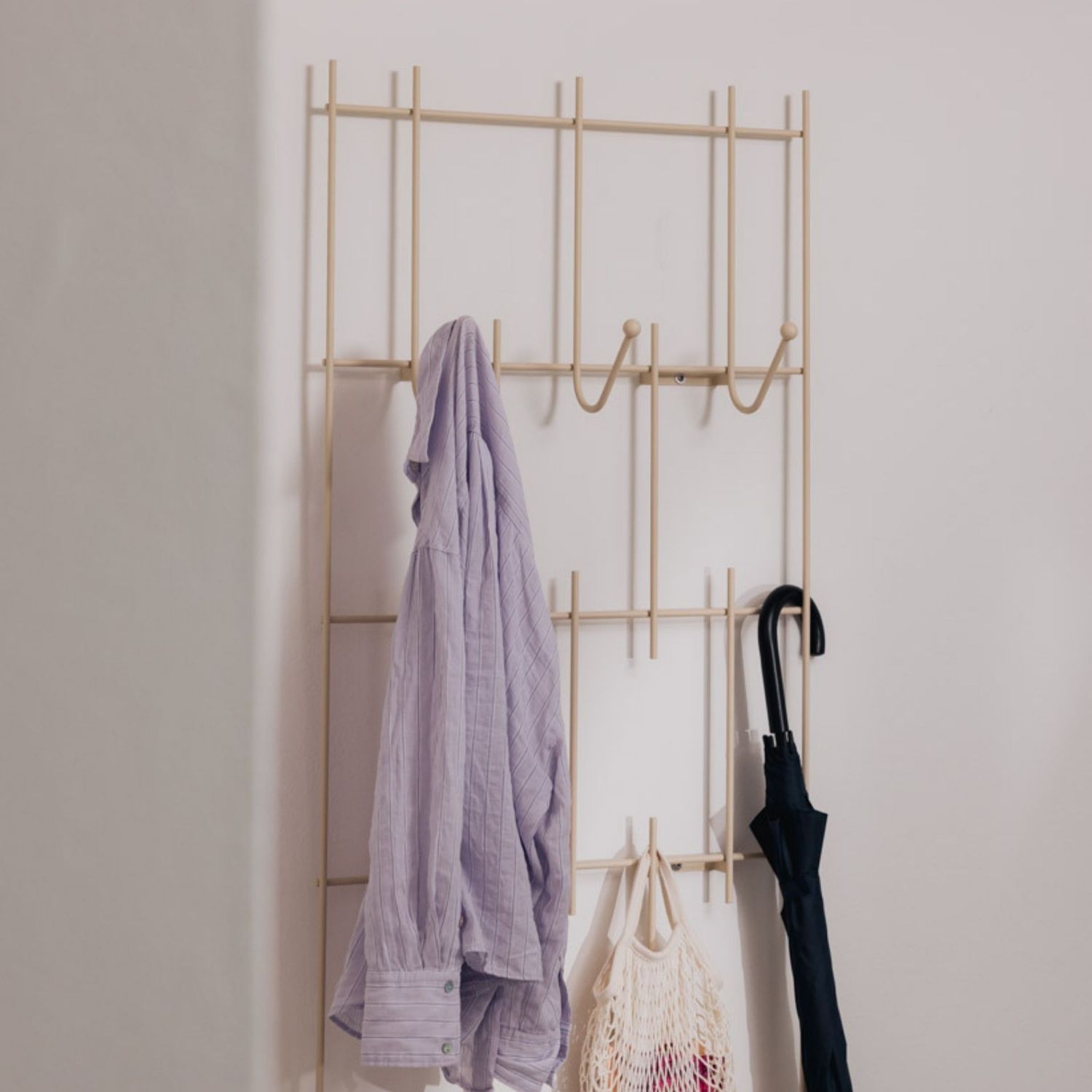 Metallbude - Wanda Wandgarderobe green tea