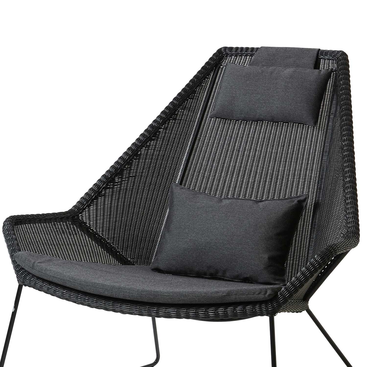 cane line breeze highback sesse  kissen schwarz YSN98 52872