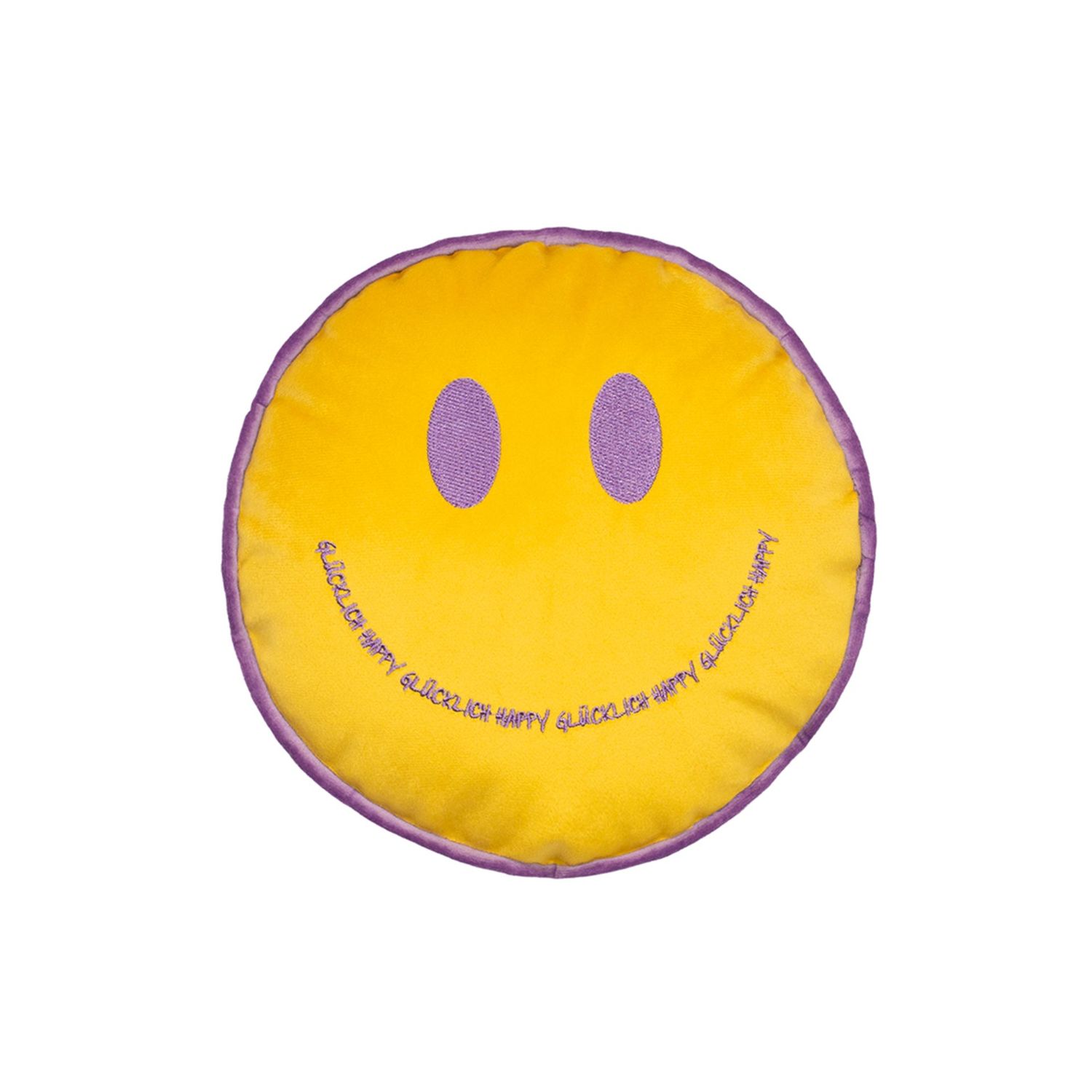 pad - Grin Kissenhülle gelb Ø 23 cm
