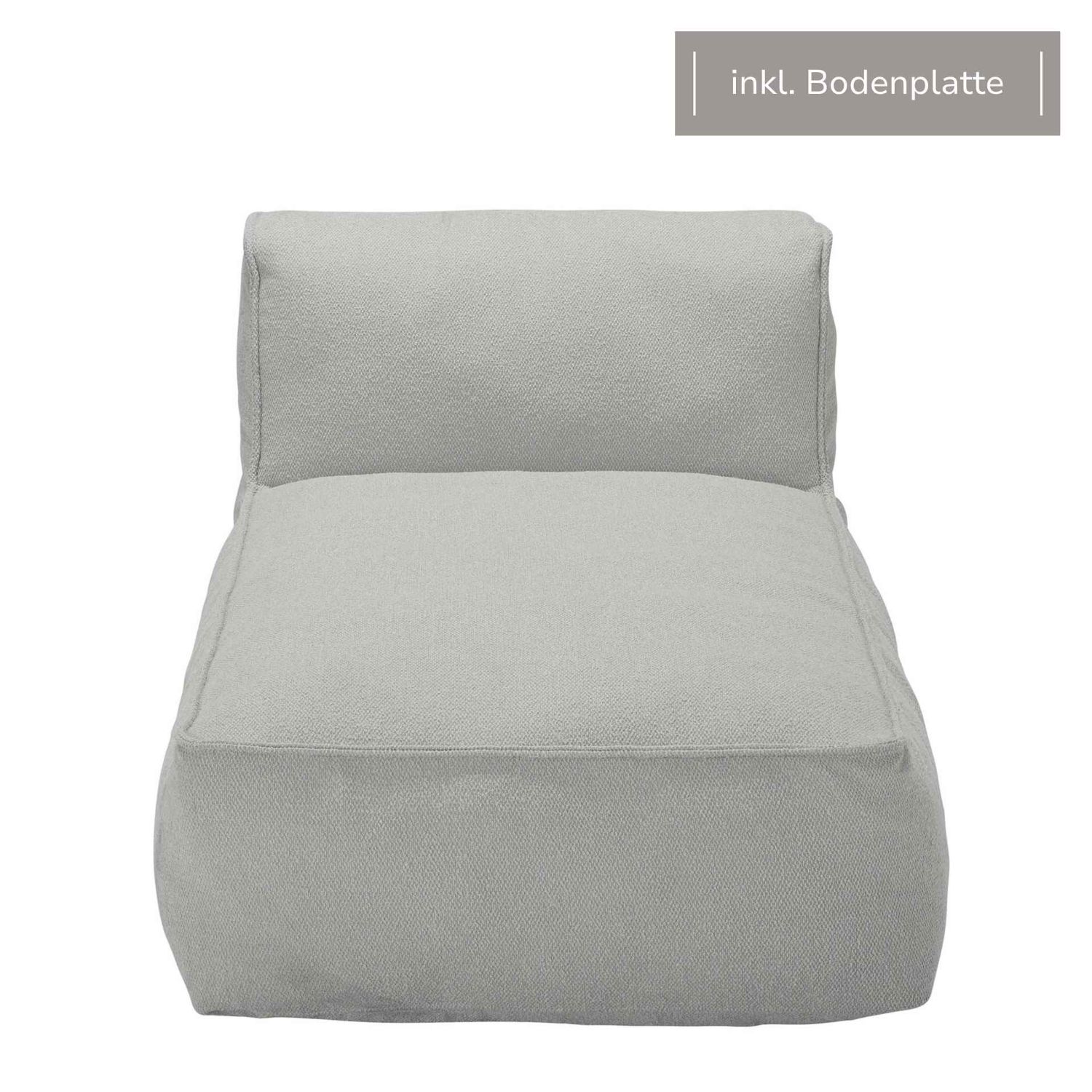 blomus - GROW Cloud Bouclé Chaiselounge Modul 4 +Bodenplatte