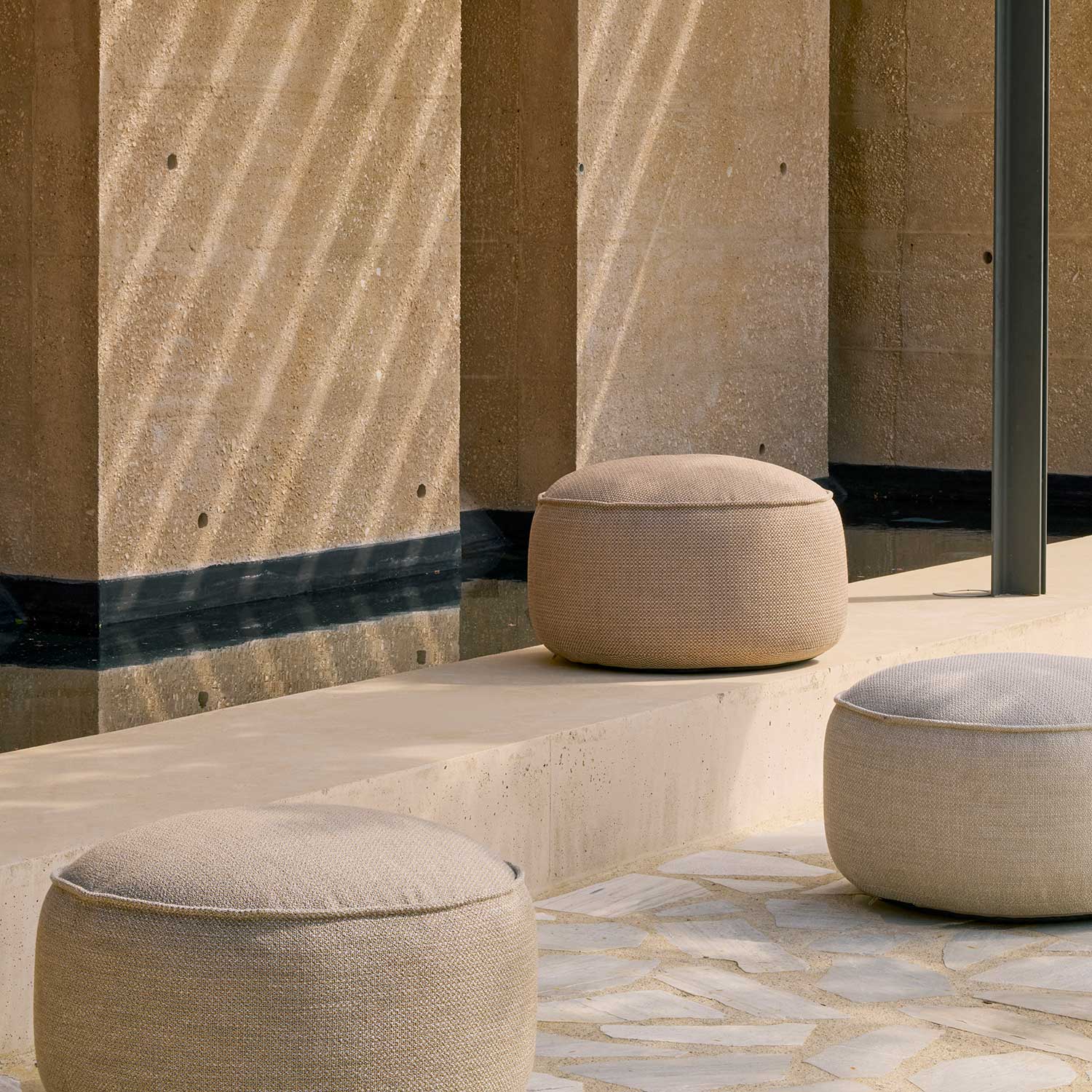 Ethnicraft - Donut Sitzhocker Outdoor mocha 50 cm