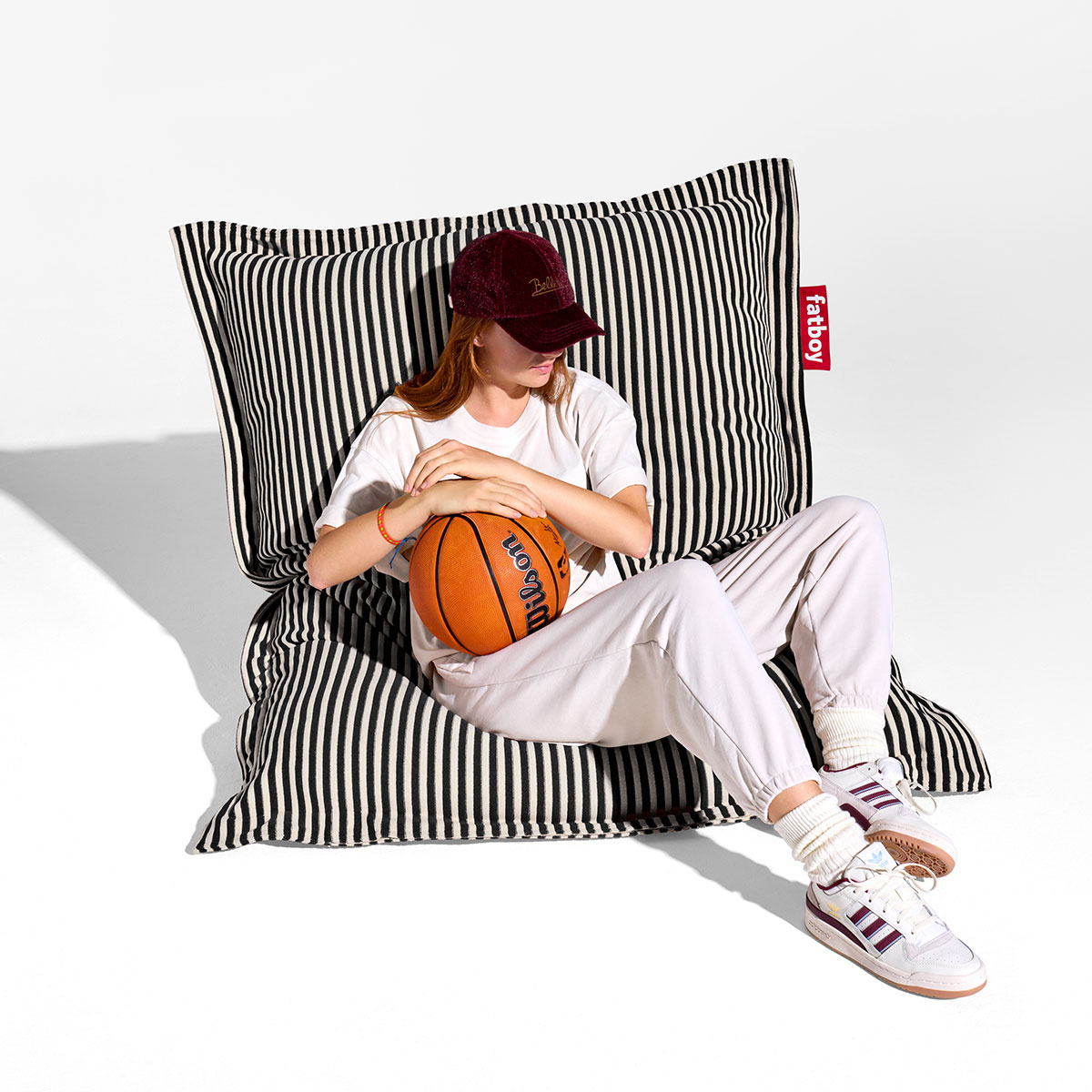 Fatboy - Original Slim Terry Sitzsack creme cognac