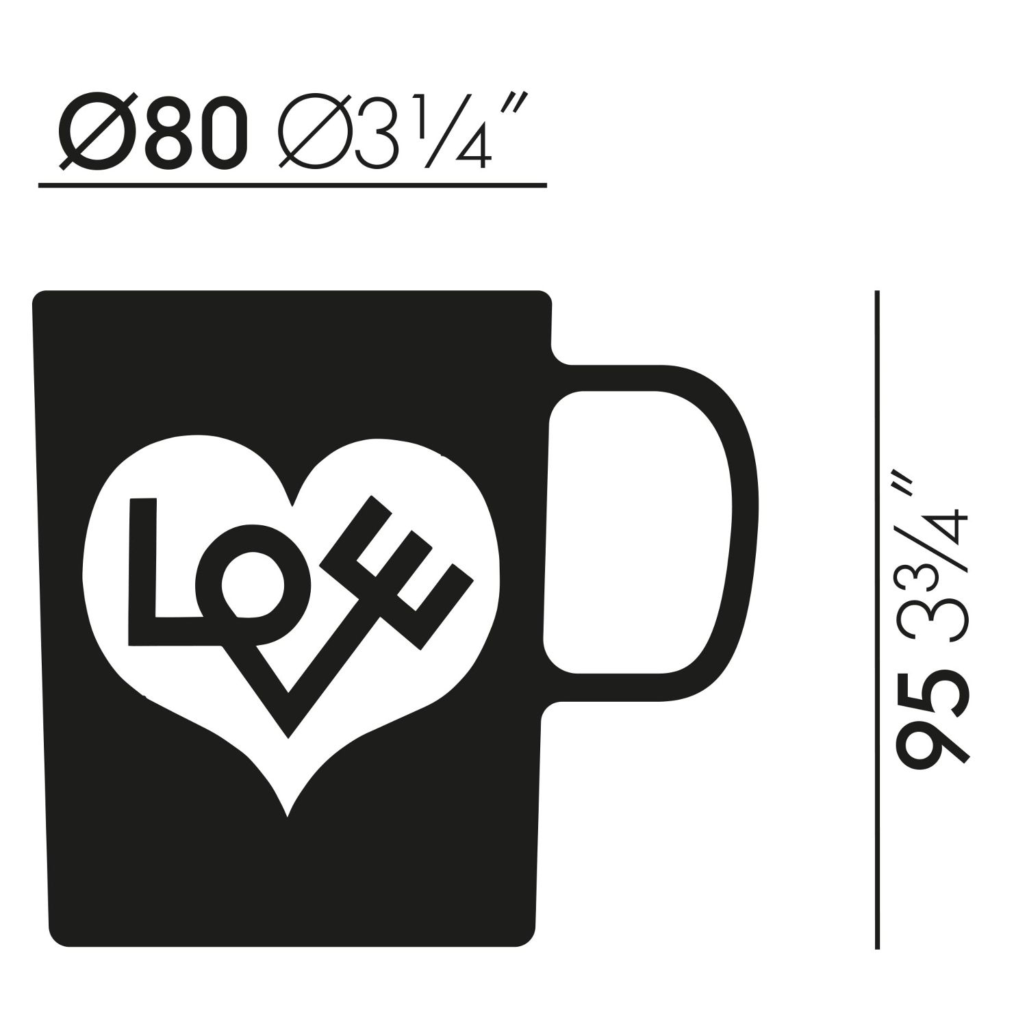 Vitra - Coffee Mug Love Heart gold