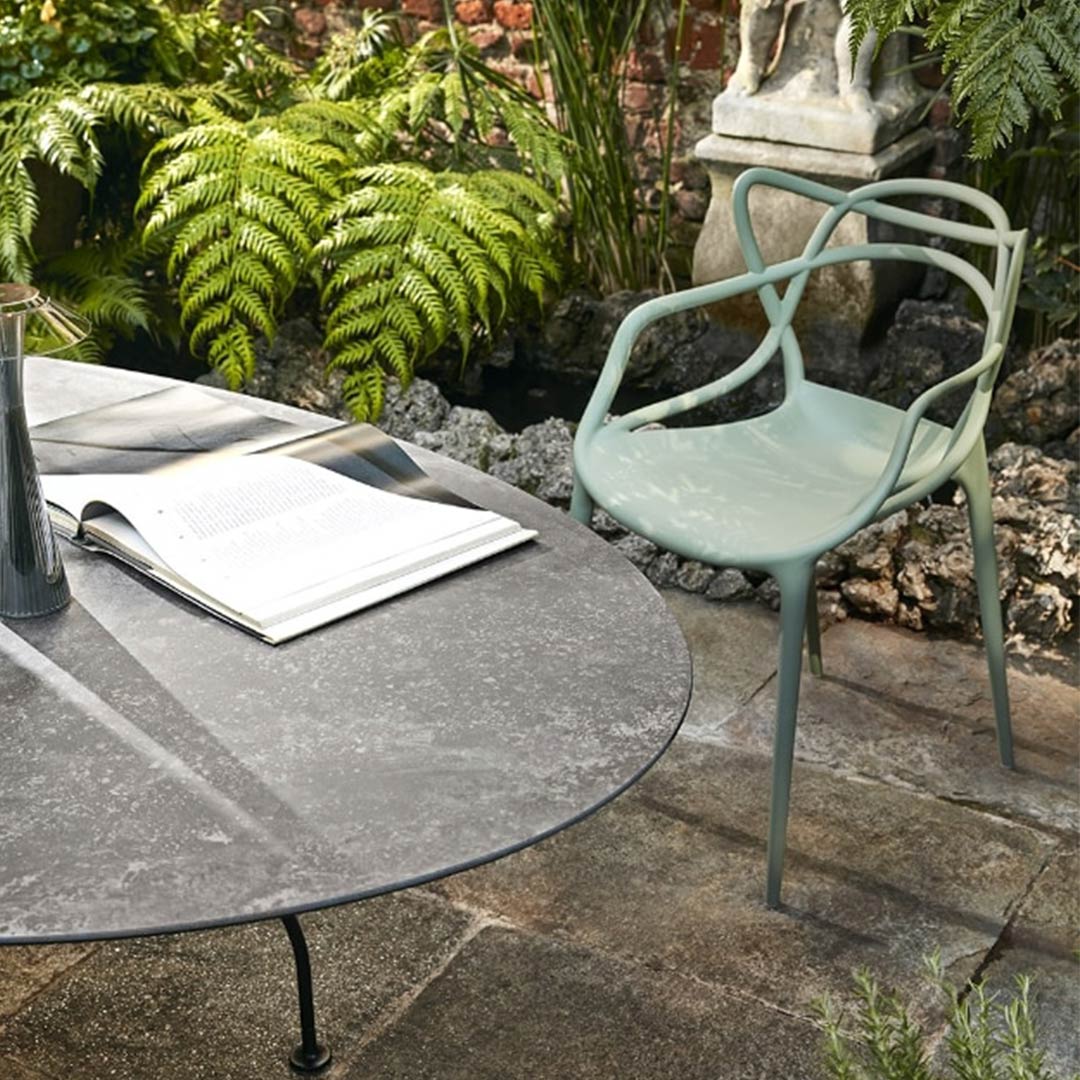 glossy outdoor tisch bronze kartell 79094