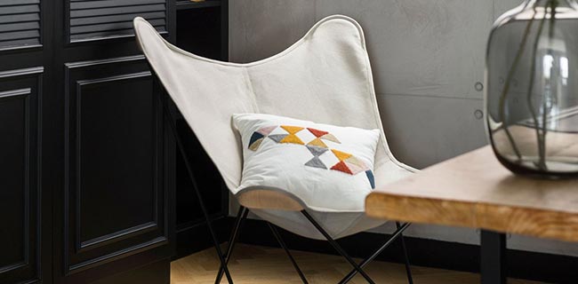 Cuero Canvas Mariposa Butterfly Chair