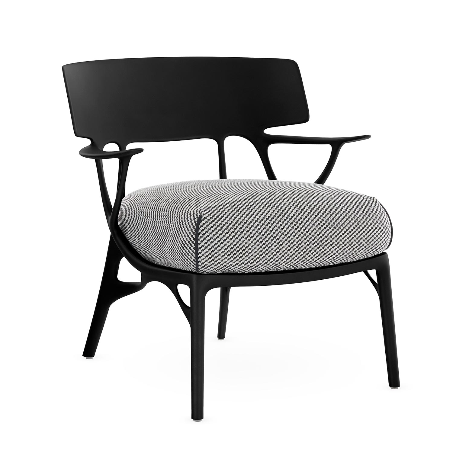 Kartell - A.I. Lounge Outdoor Sessel weiß-schwarz