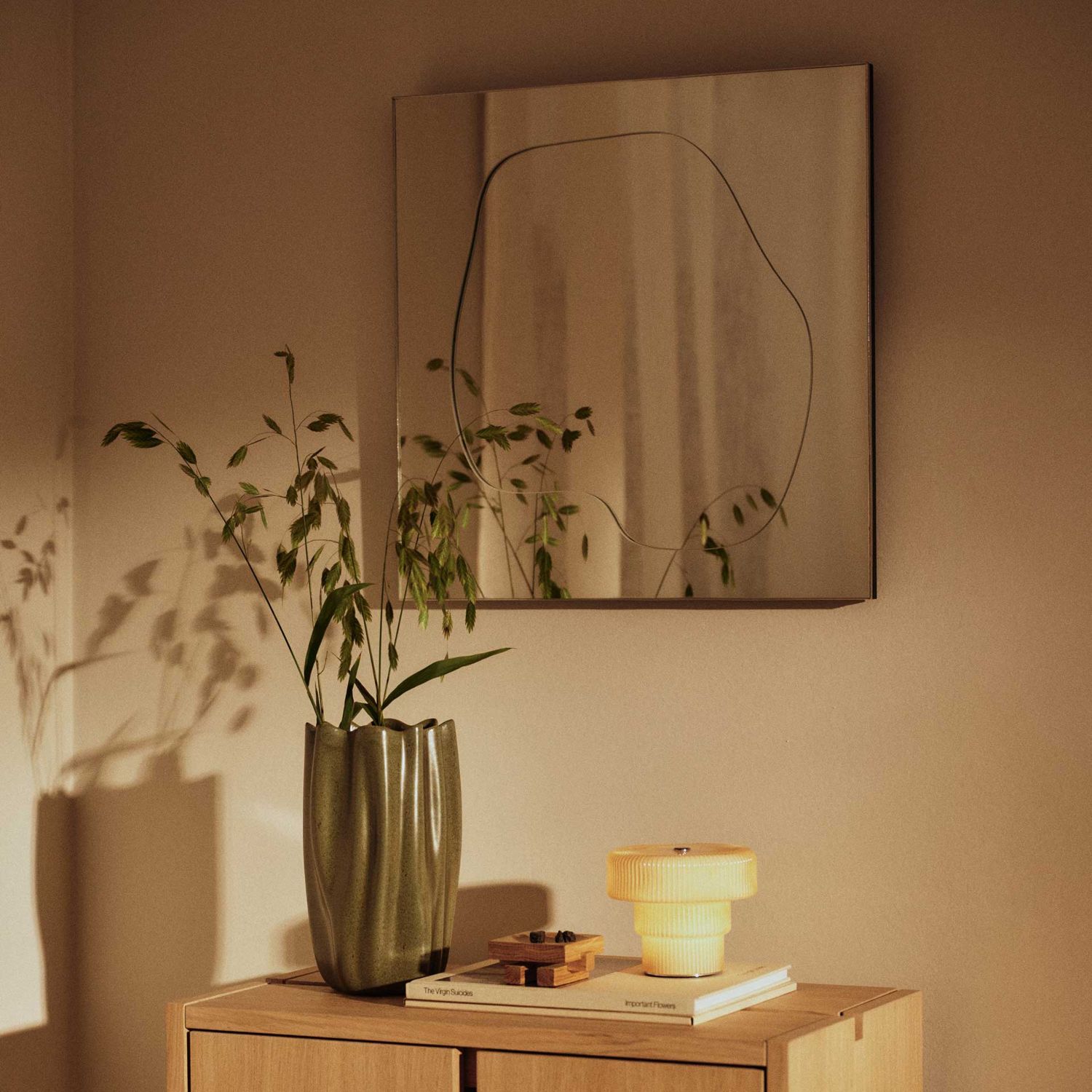 Ferm Living - Folia chrom Spiegel H 45 cm