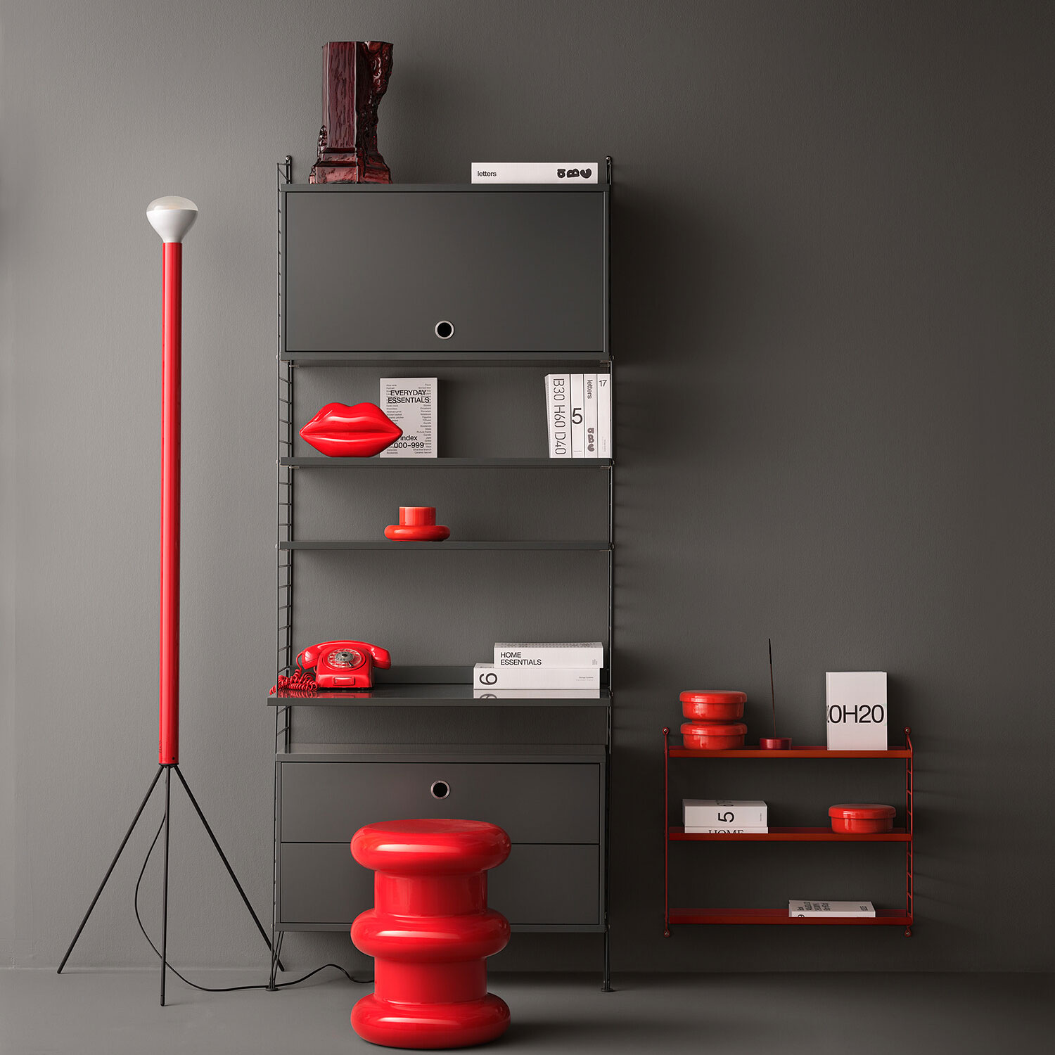 String Furniture - Arbeitsplatte weiß 58 cm