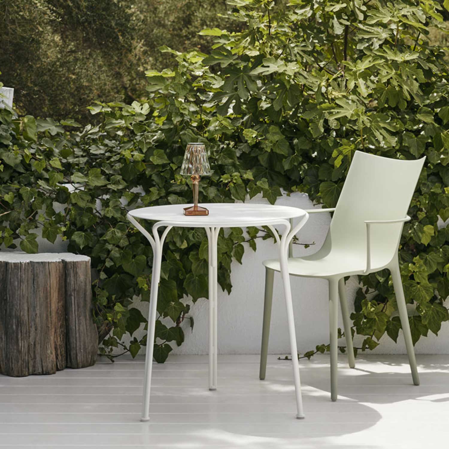 Kartell - H.H.H. Stuhl einfarbig matt orange