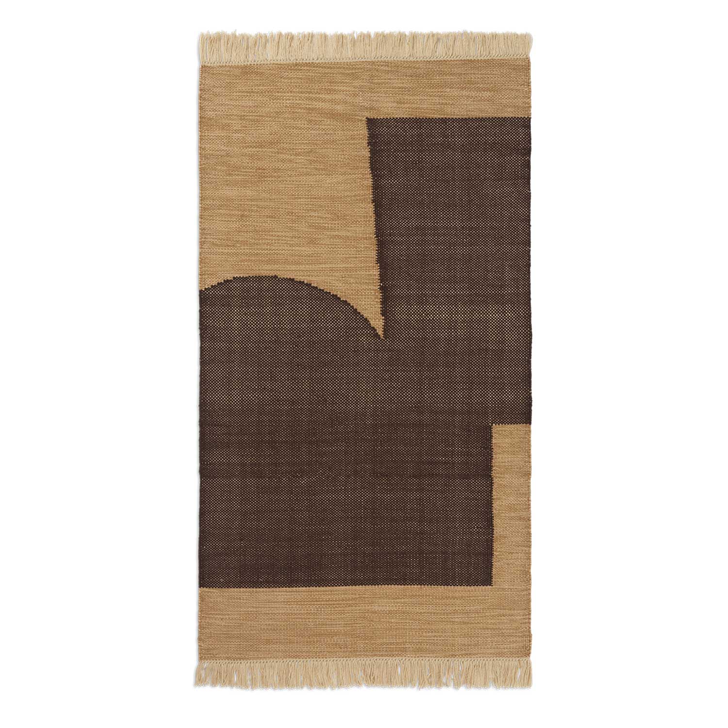 fermLIVING Forene Laeufer 80x140 TanChocolate 1104268927 101335