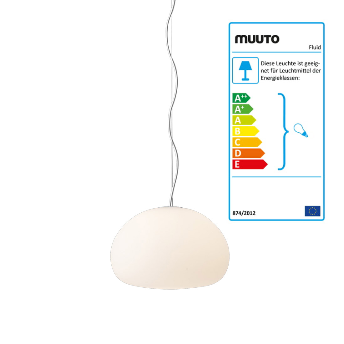 muuto deckenleuchte fluid klein 53366