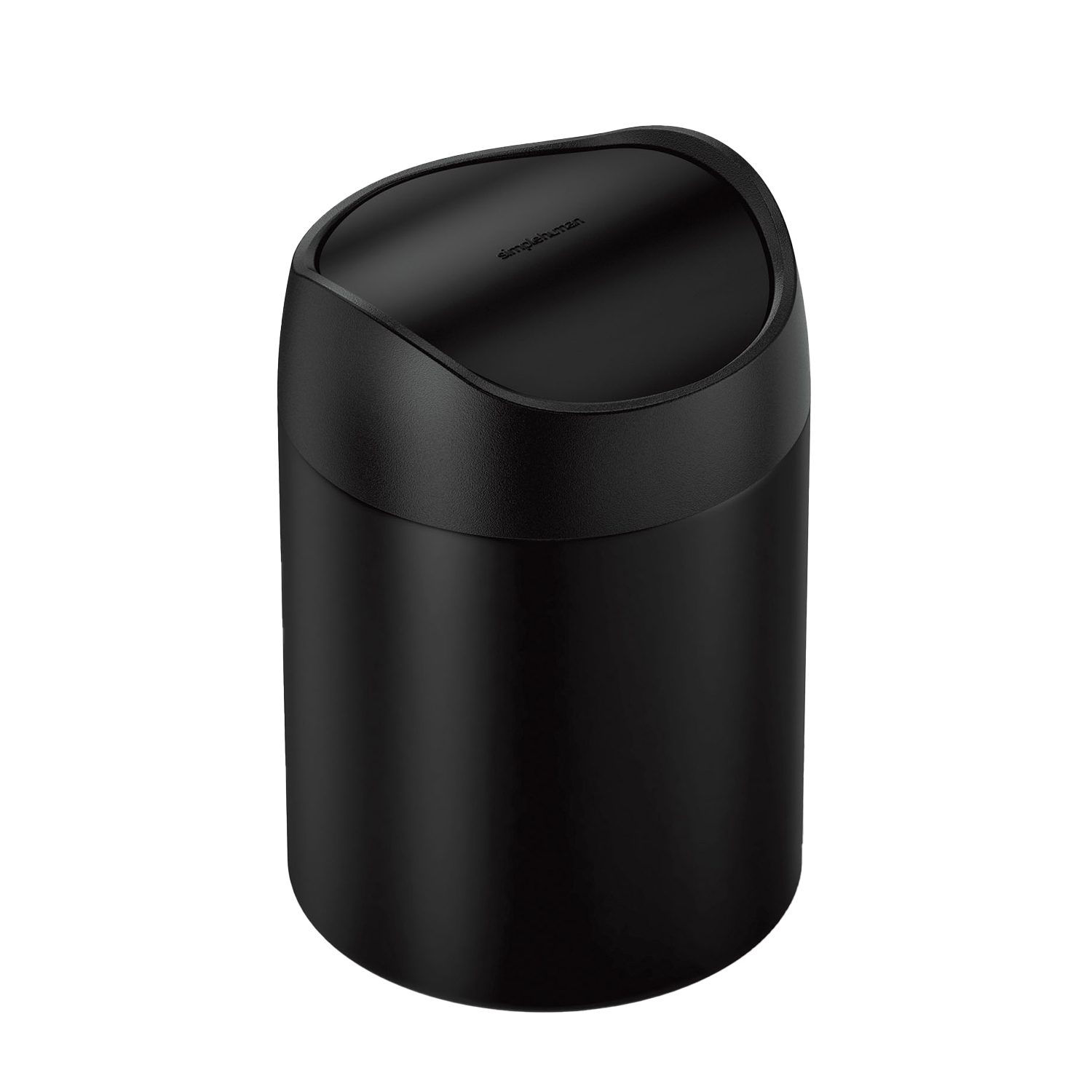 simplehuman mini abfalleimer schwarz seitlich 98530