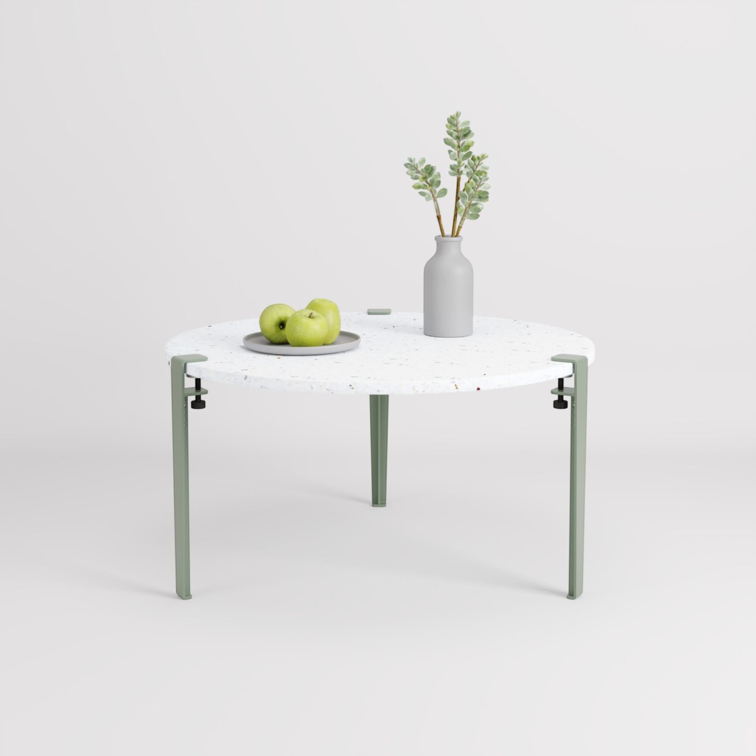 Tiptoe - Couchtisch Ø 80 cm Venezia eukalyptusgrau