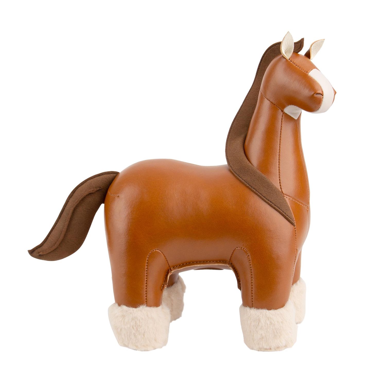 Züny - Buchstütze Pferd Shire tan/brown