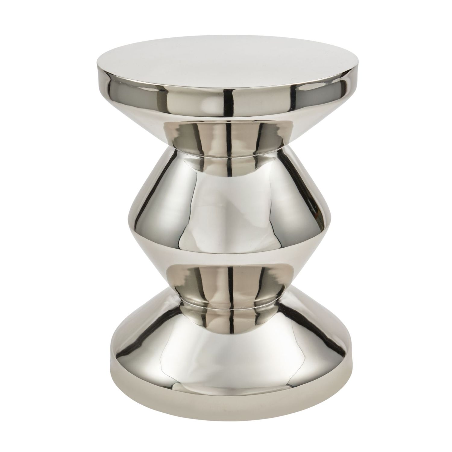 Pols Potten - Zig Zag Metall Hocker silber