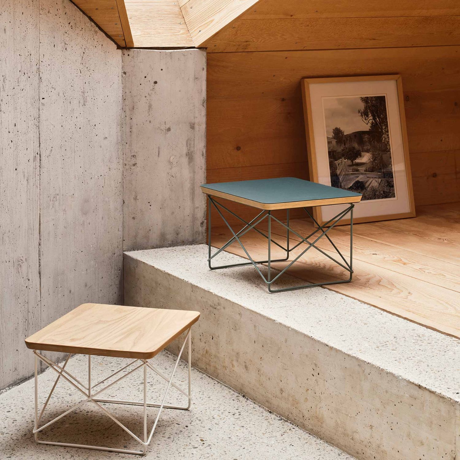 Vitra - Occasional Table LTR Linoleum jade/foam green