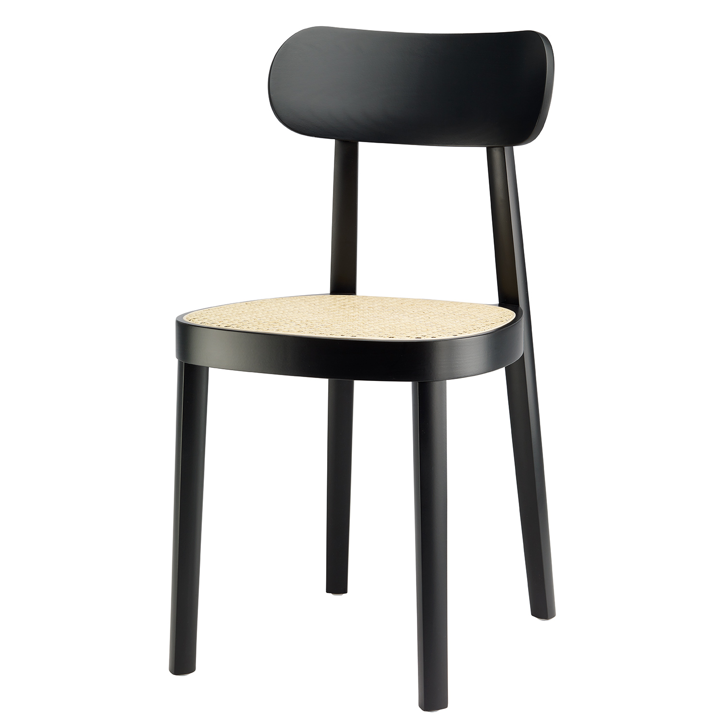 Thonet 118 holzstuhl schwarz geflecht 100439