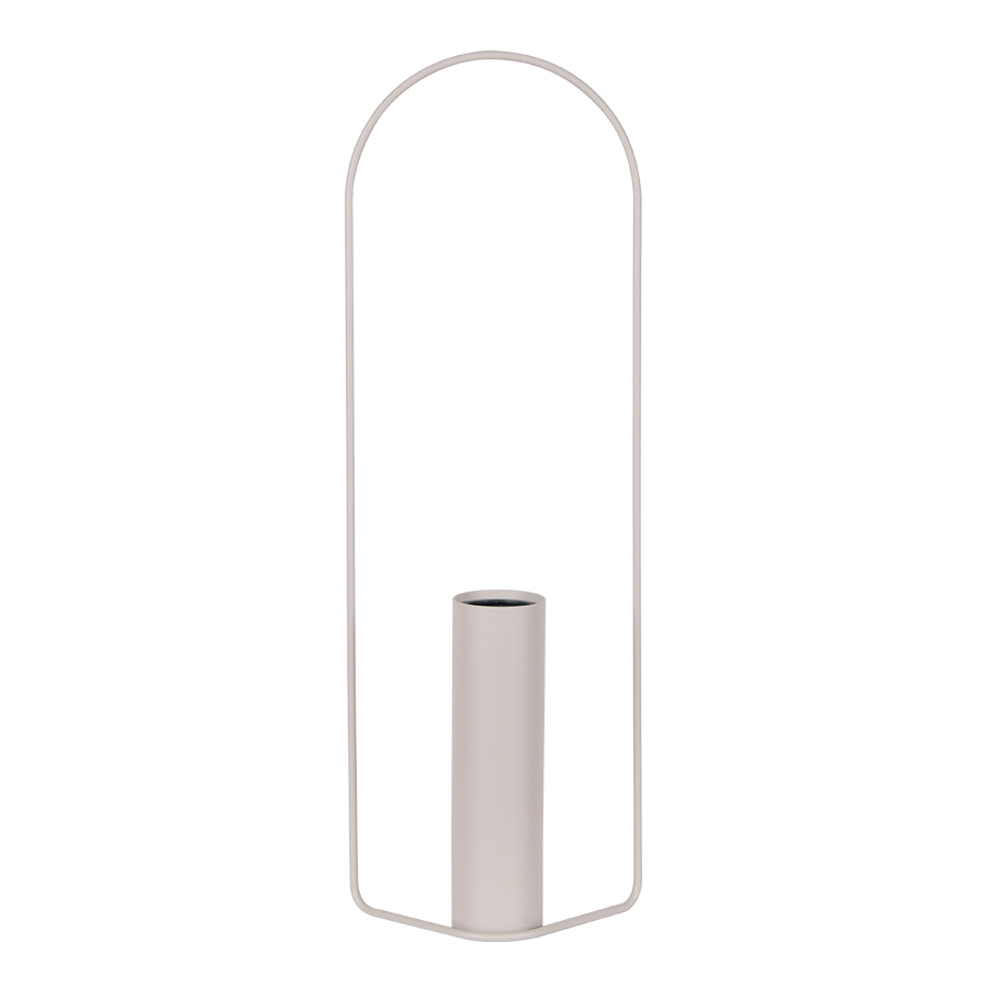 fermob itac vase zylindrisch lehmgrau 77000