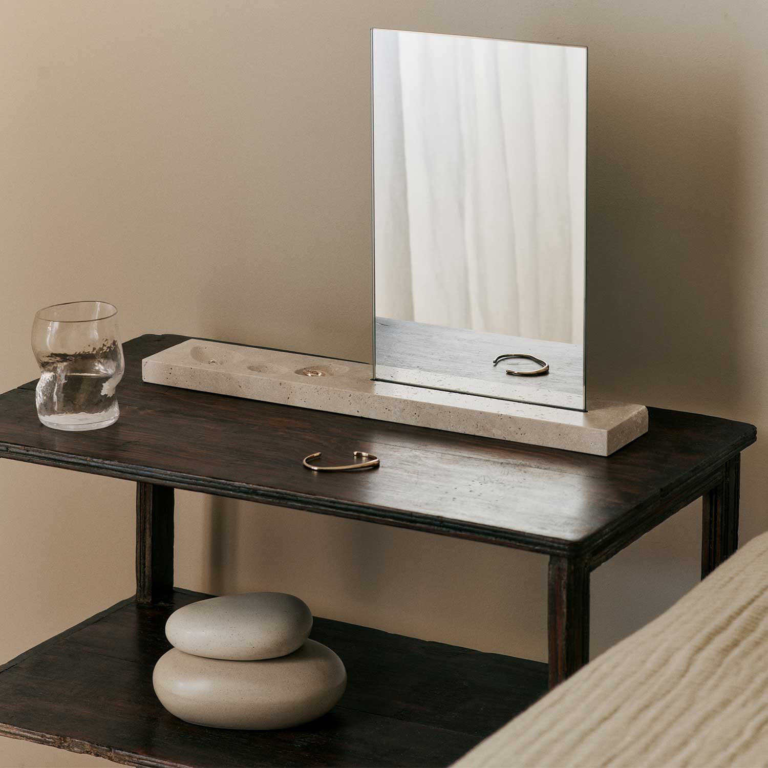 Ferm Living - Pebble Box klein sand