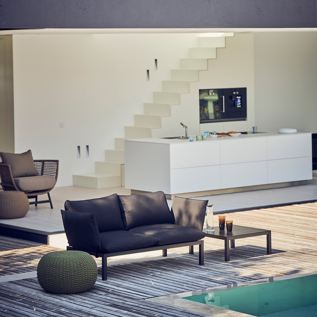 fiam domino outdoor lounge schwarz 80764