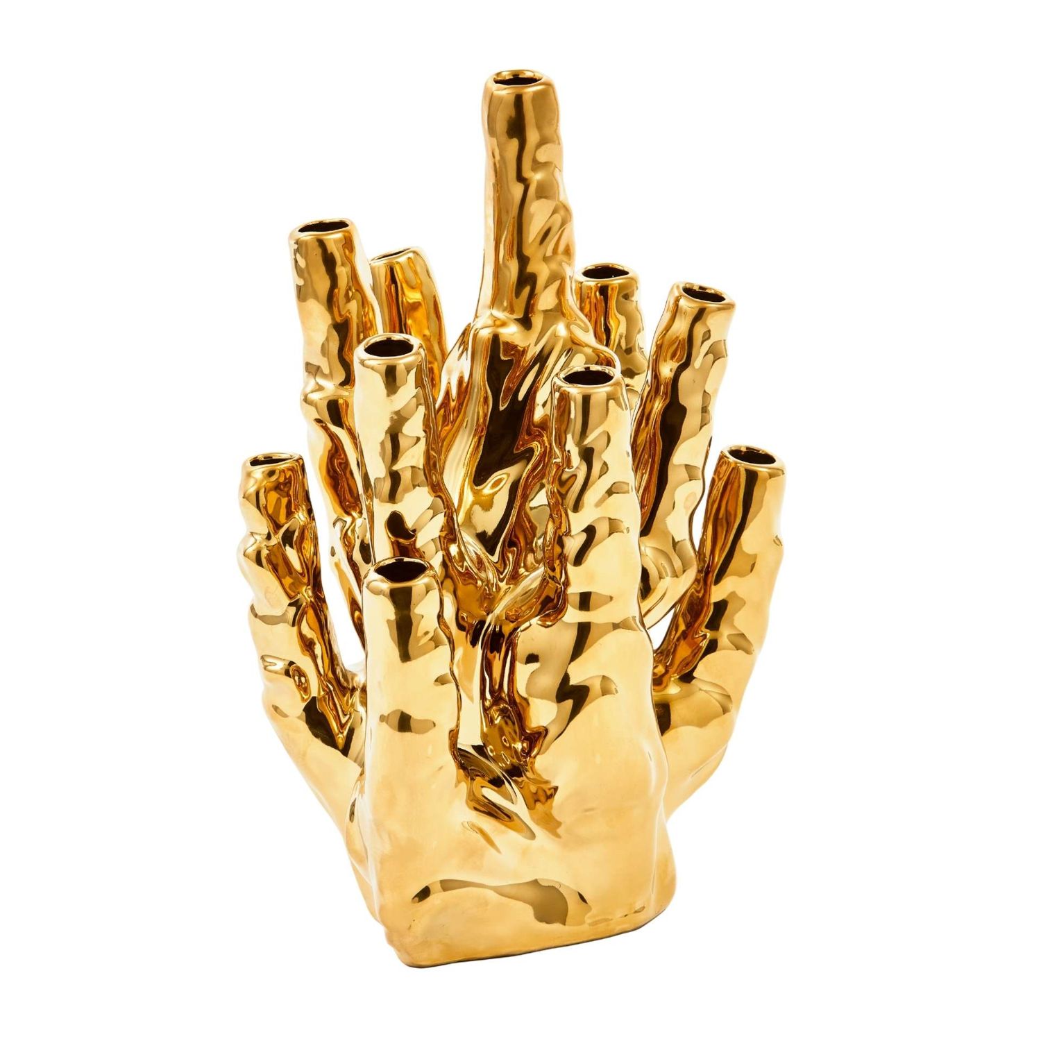Pols Potten - Coral Vase 10 Tulpen gold